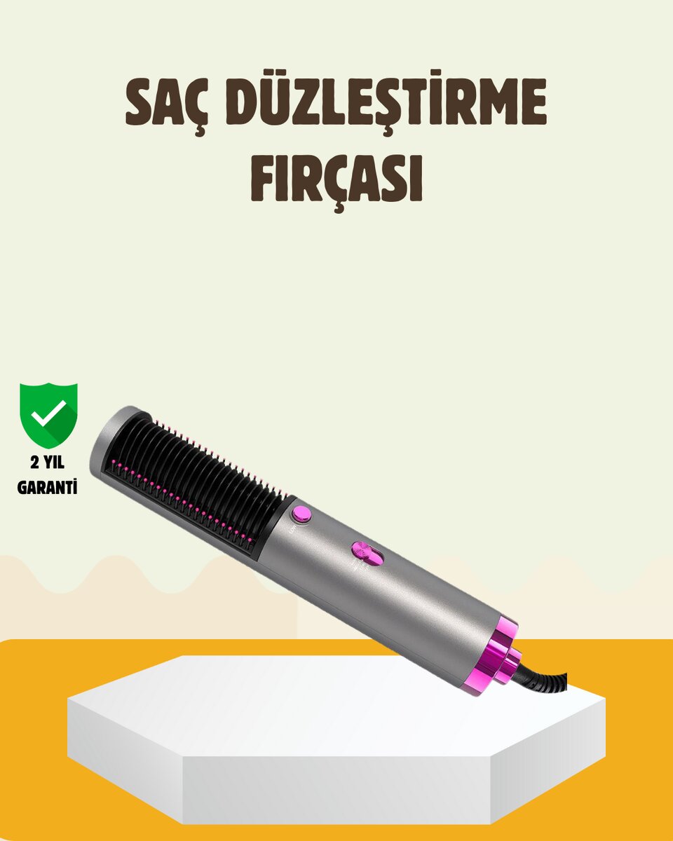 Ergonomik Tasarımlı Hafif ve Taşınabilir Sıcak Hava Fırçası Ergonomik Tasarımlı Hafif ve Taşınabilir Sıcak Hava Fırçası