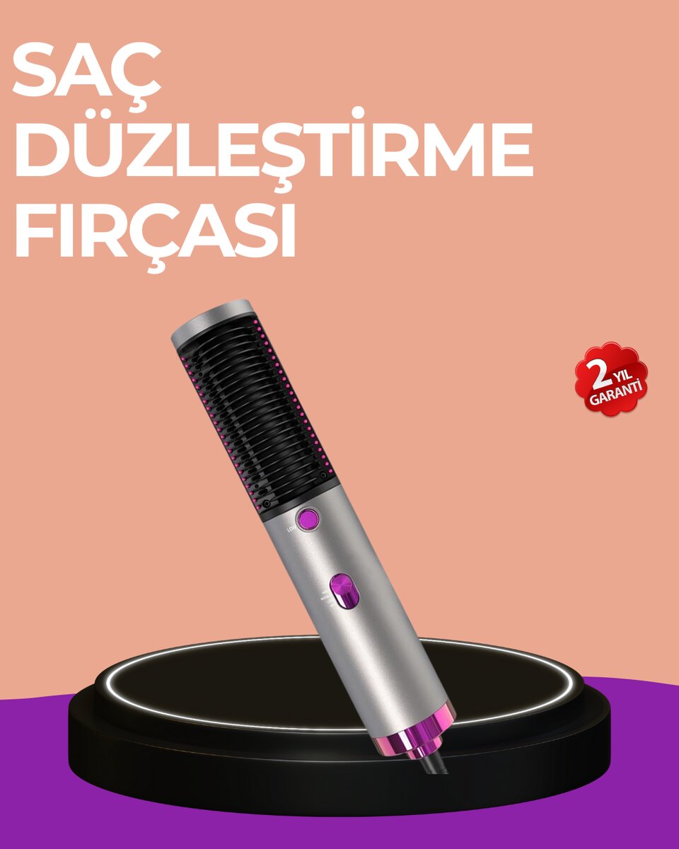 Hacim Veren ve Saç Elektriklenmesini Önleyen Sıcak Hava Fırçası Hacim Veren ve Saç Elektriklenmesini Önleyen Sıcak Hava Fırçası