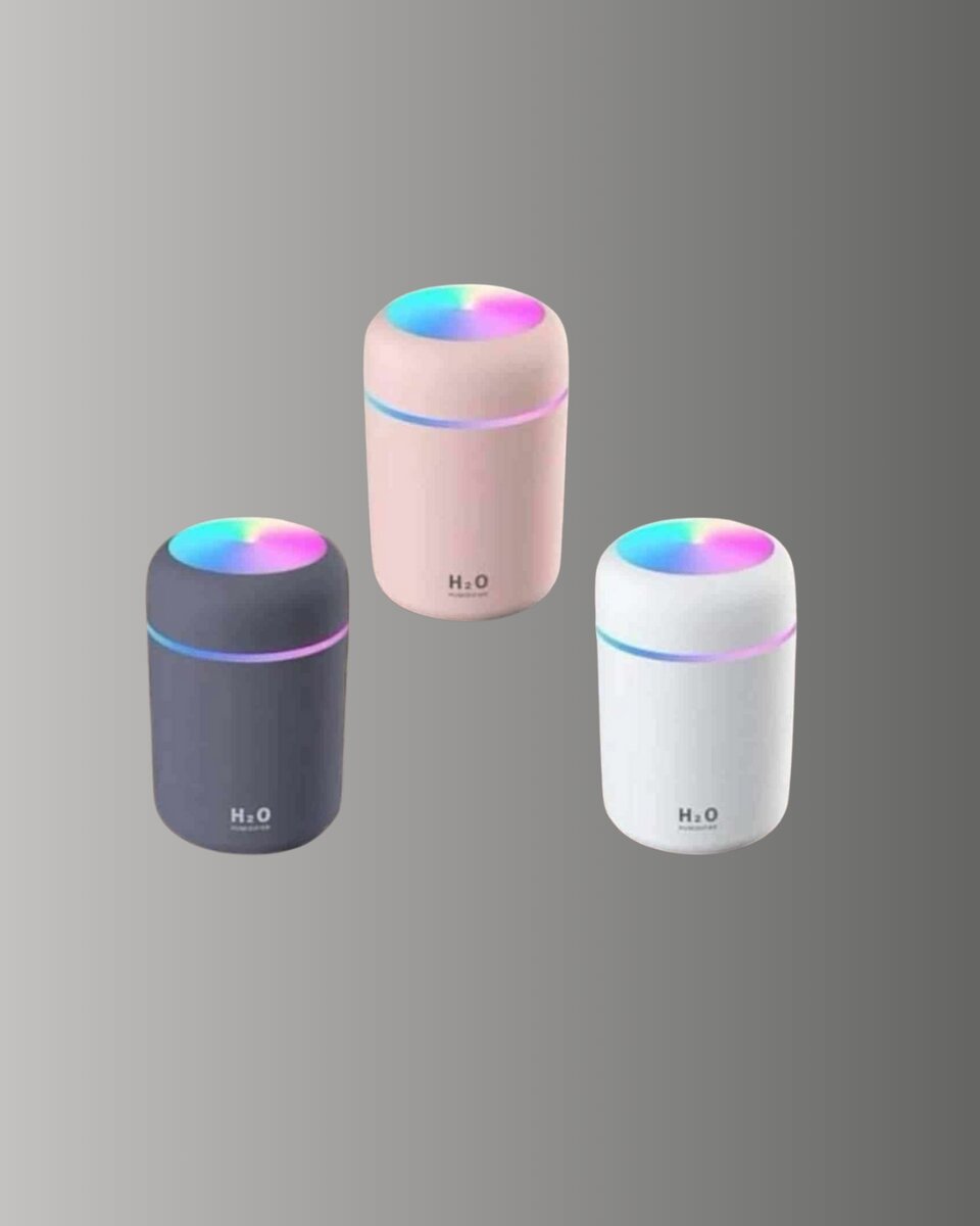 Taşınabilir Hava Nemlendirici – Renkli Işık ve USB Bağlantı Taşınabilir Hava Nemlendirici – Renkli Işık ve USB Bağlantı