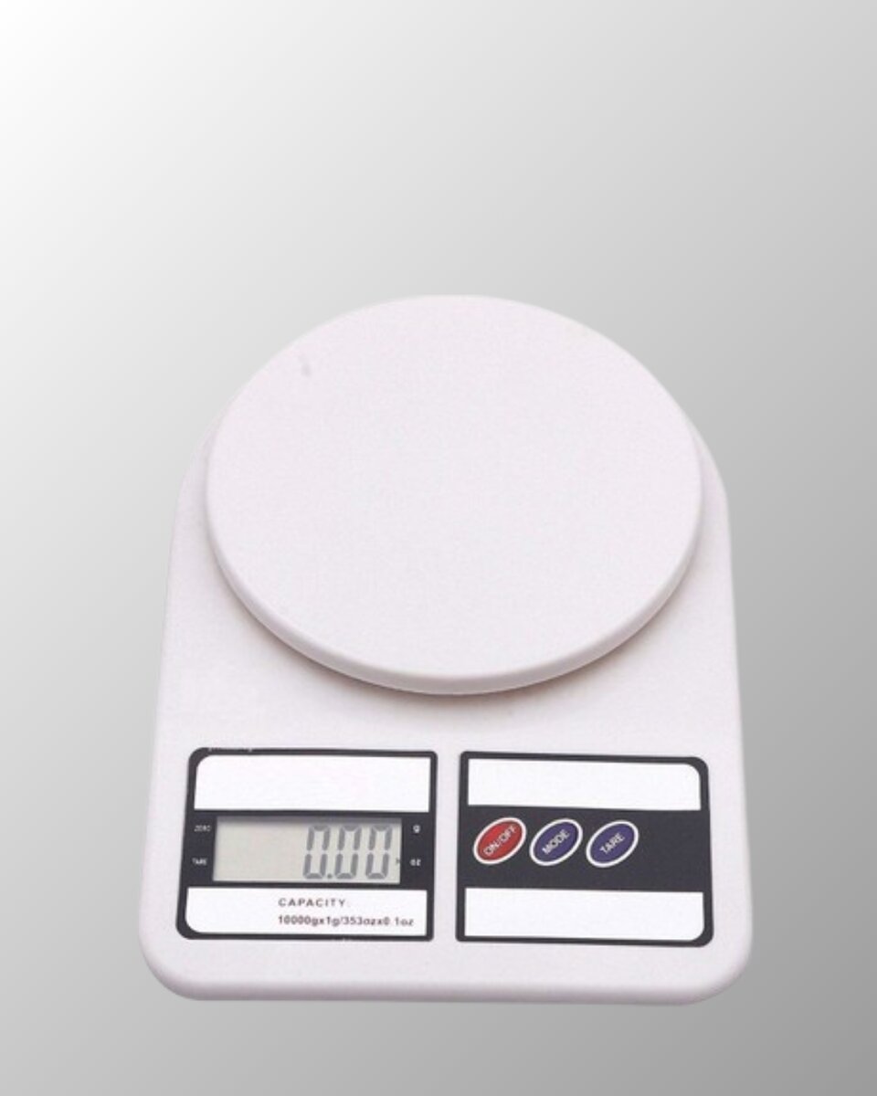 Beyaz Plastik Dijital Mutfak Tartısı – 24x16.8x1.5cm Beyaz Plastik Dijital Mutfak Tartısı – 24x16.8x1.5cm