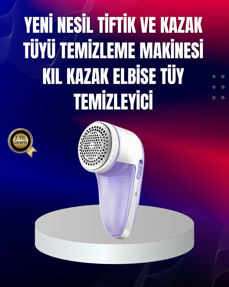 Tüy ve Tiftik Temizleyici – 3 Bıçaklı, 200ml Kapasiteli Tüy ve Tiftik Temizleyici – 3 Bıçaklı, 200ml Kapasiteli