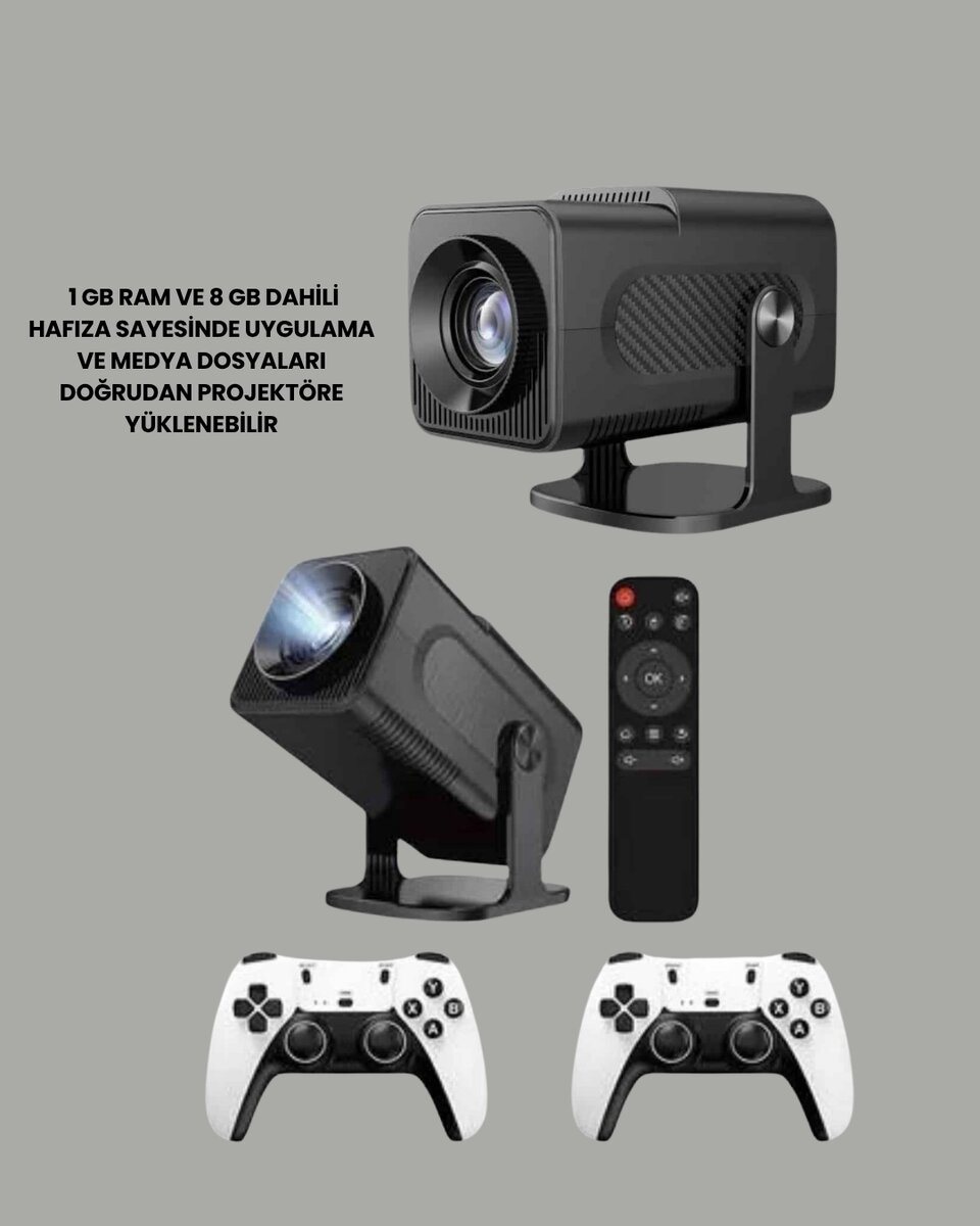 WiFi6 ve Bluetooth 5.4 Destekli LED Projektör - HCS350pro WiFi6 ve Bluetooth 5.4 Destekli LED Projektör - HCS350pro