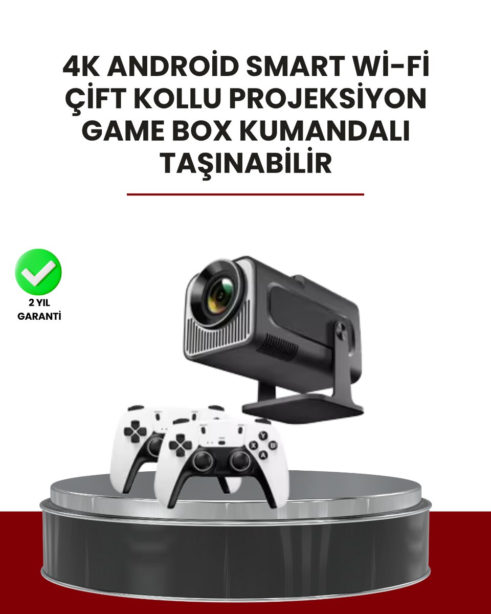 Taşınabilir Full HD Projektör - 1 GB RAM, 8 GB Hafıza Taşınabilir Full HD Projektör - 1 GB RAM, 8 GB Hafıza