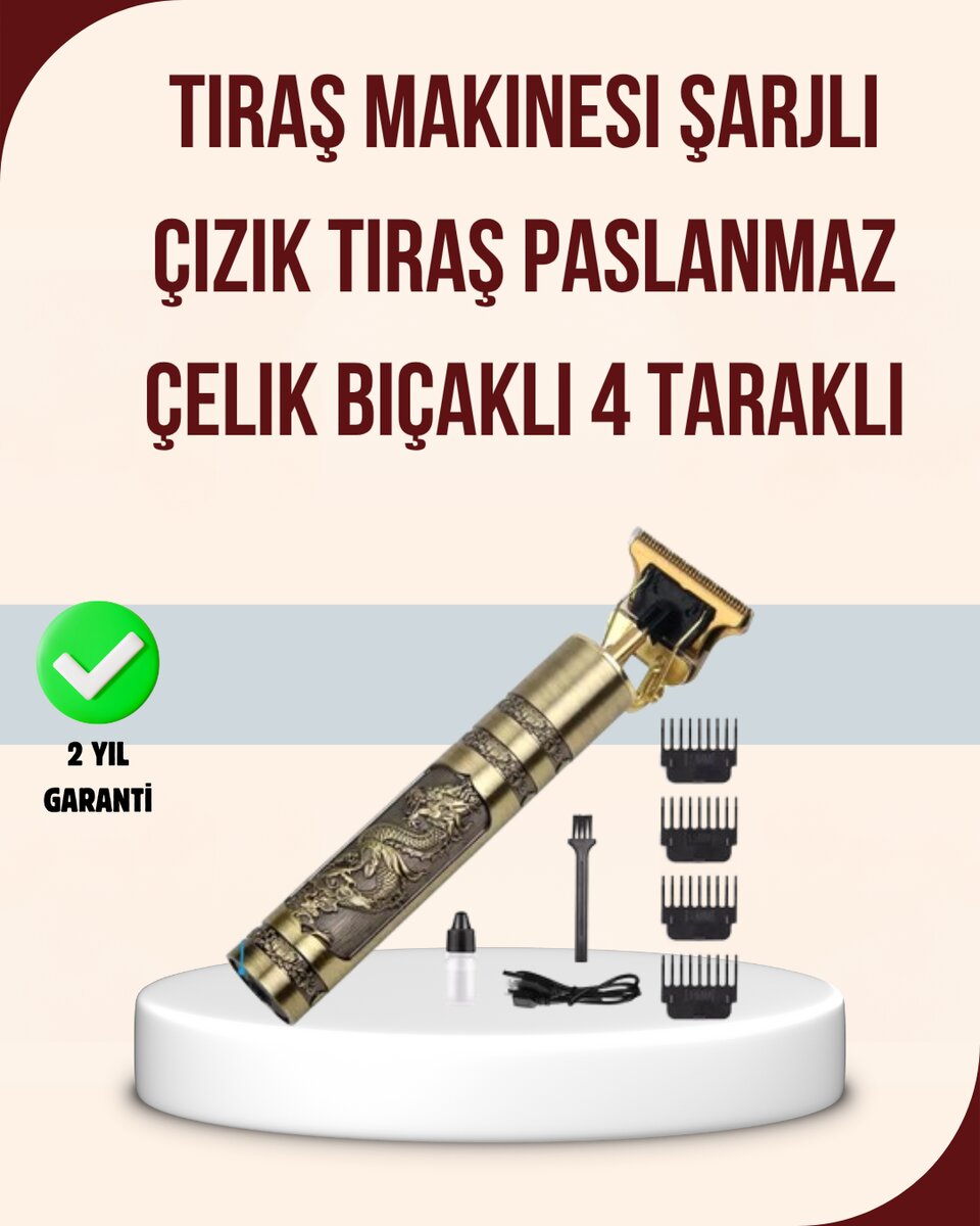 Titreşim Motorlu Erkek Saç ve Sakal Düzeltici Titreşim Motorlu Erkek Saç ve Sakal Düzeltici