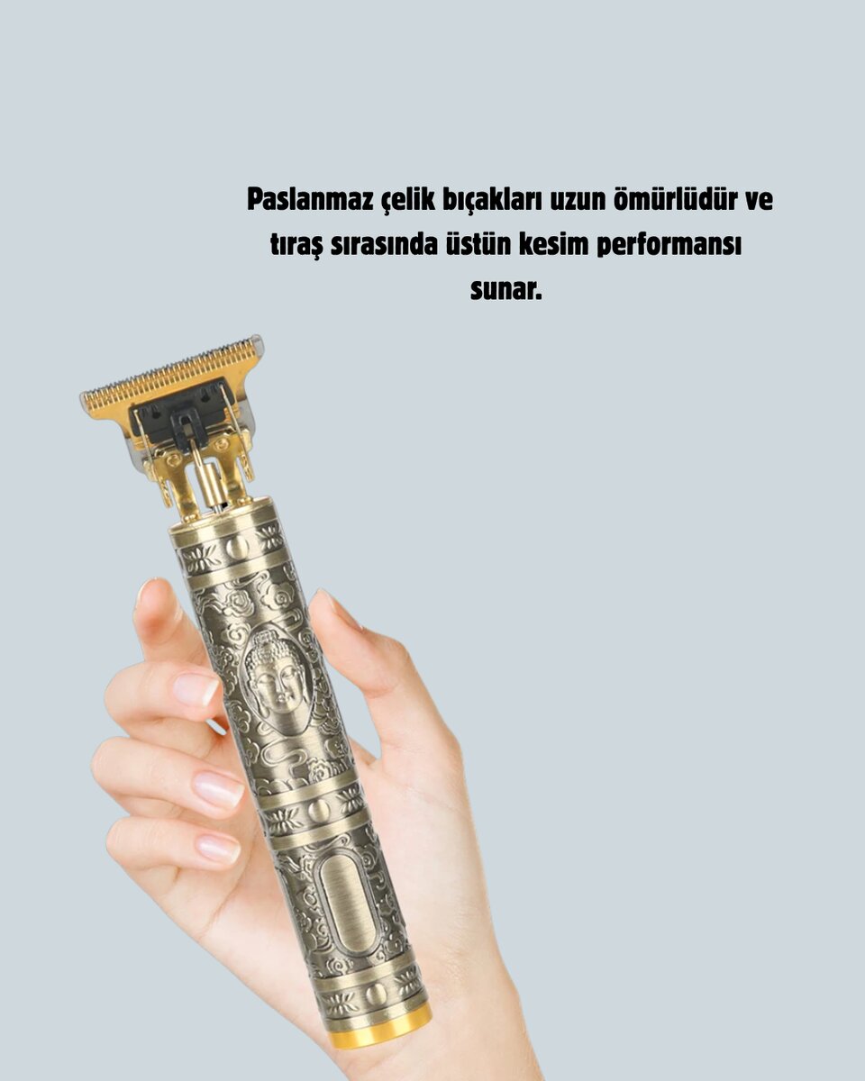 Şarjlı Titanyum Bıçaklı Saç Kesme Makinesi Şarjlı Titanyum Bıçaklı Saç Kesme Makinesi
