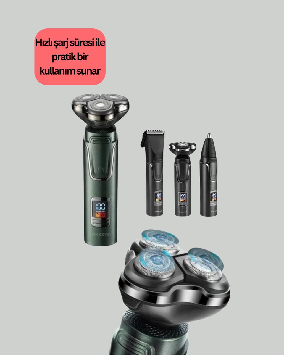Hareket Halinde Kullanıma Uygun Tıraş Makinesi Hareket Halinde Kullanıma Uygun Tıraş Makinesi
