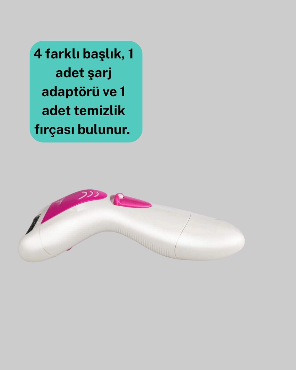 4 Başlıklı Kablosuz Şarjlı Epilasyon Cihazı 4 Başlıklı Kablosuz Şarjlı Epilasyon Cihazı