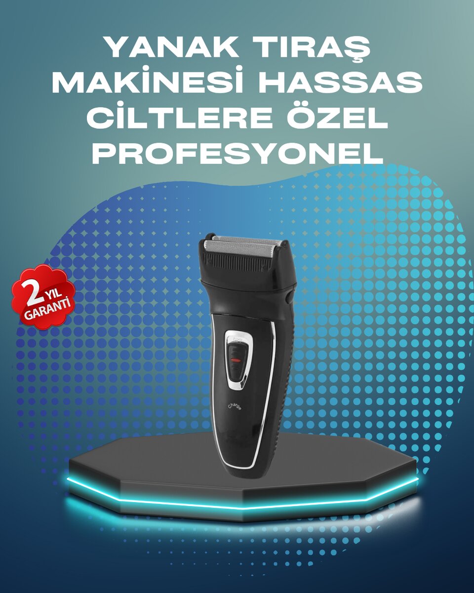Kablosuz Kuru Tıraş Makinesi Folyo Başlıklı Kablosuz Kuru Tıraş Makinesi Folyo Başlıklı