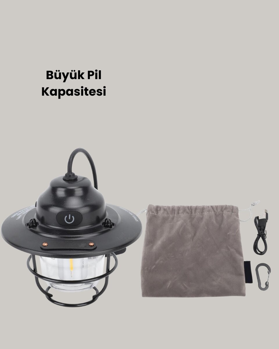 Hafif ve Taşınabilir Retro Tasarım Kamp Lambası Hafif ve Taşınabilir Retro Tasarım Kamp Lambası