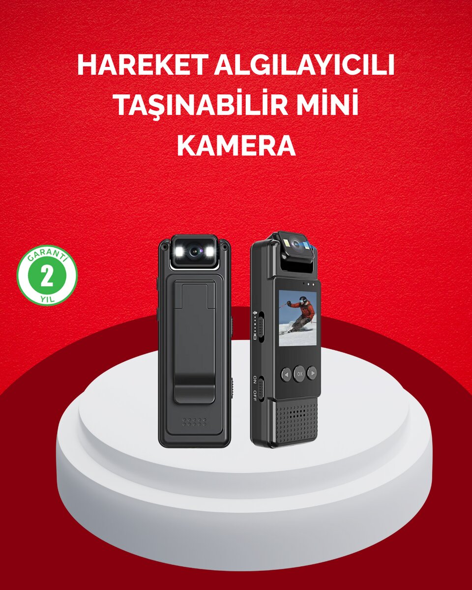 Mini Kamera 1080P Full HD Taşınabilir Güvenlik ve Kayıt Cihazı Mini Kamera 1080P Full HD Taşınabilir Güvenlik ve Kayıt Cihazı