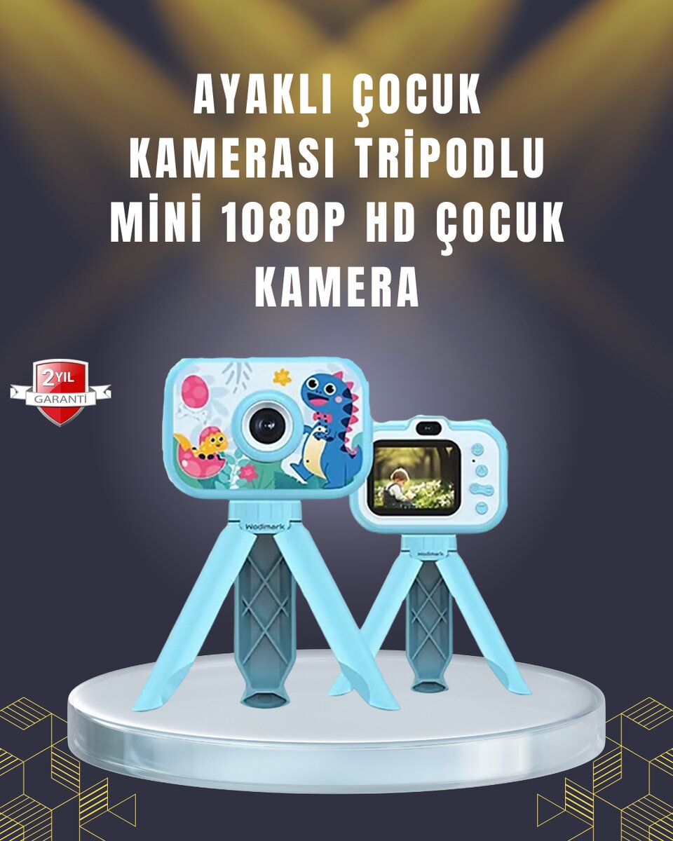 2 inç Ekranlı Çocuk Kamerası – Çizgi Film Efektli ve Müzik Çalar Özellikli 2 inç Ekranlı Çocuk Kamerası – Çizgi Film Efektli ve Müzik Çalar Özellikli