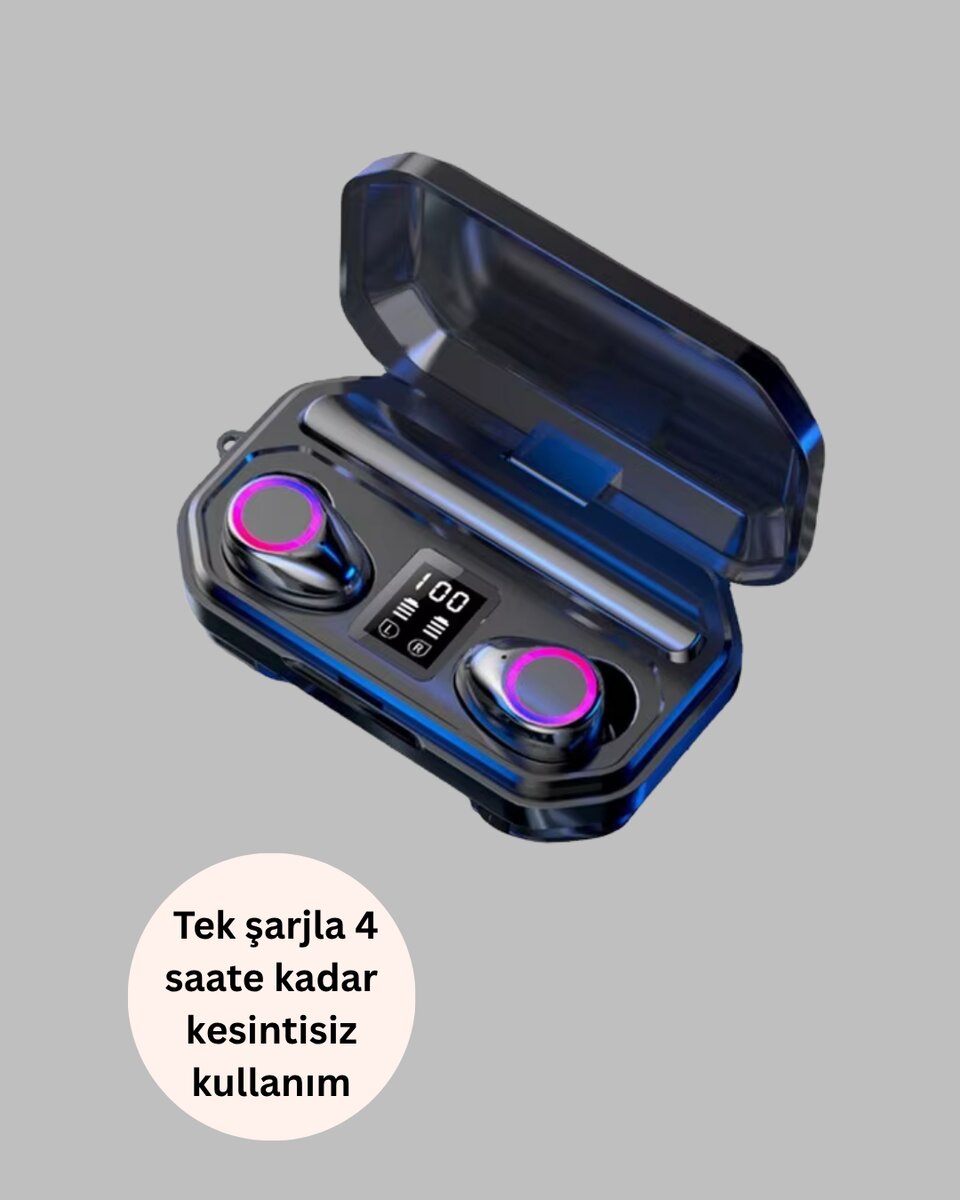 Şarj Kutulu TWS Kulaklık – Otomatik Eşleşme ve Hızlı Şarj Şarj Kutulu TWS Kulaklık – Otomatik Eşleşme ve Hızlı Şarj