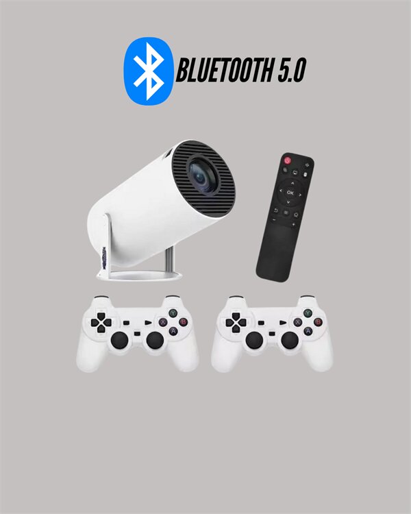 Portatif 4K Projeksiyon – 4.000 Uygulama, Kablosuz Yansıtma ve Bluetooth 5.0 Portatif 4K Projeksiyon – 4.000 Uygulama, Kablosuz Yansıtma ve Bluetooth 5.0