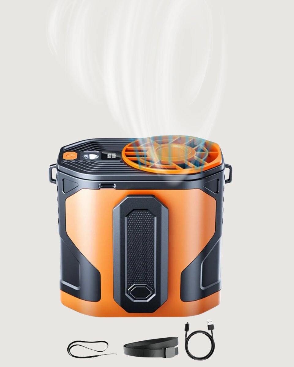 USB Şarjlı Kompakt El ve Boyun Fanı Çok Fonksiyonlu