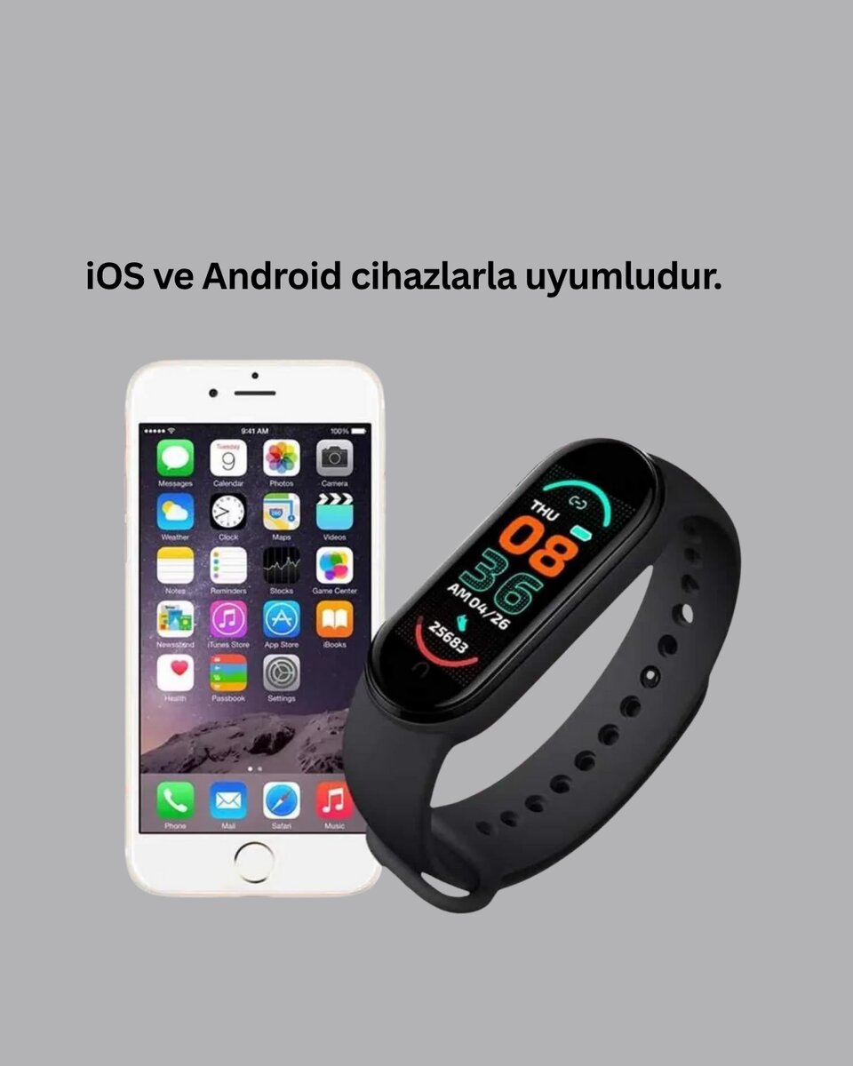 uzun şarjlı Spor Akıllı Saat – Adımsayar ve Nabız Ölçer Özellikli uzun şarjlı Spor Akıllı Saat – Adımsayar ve Nabız Ölçer Özellikli