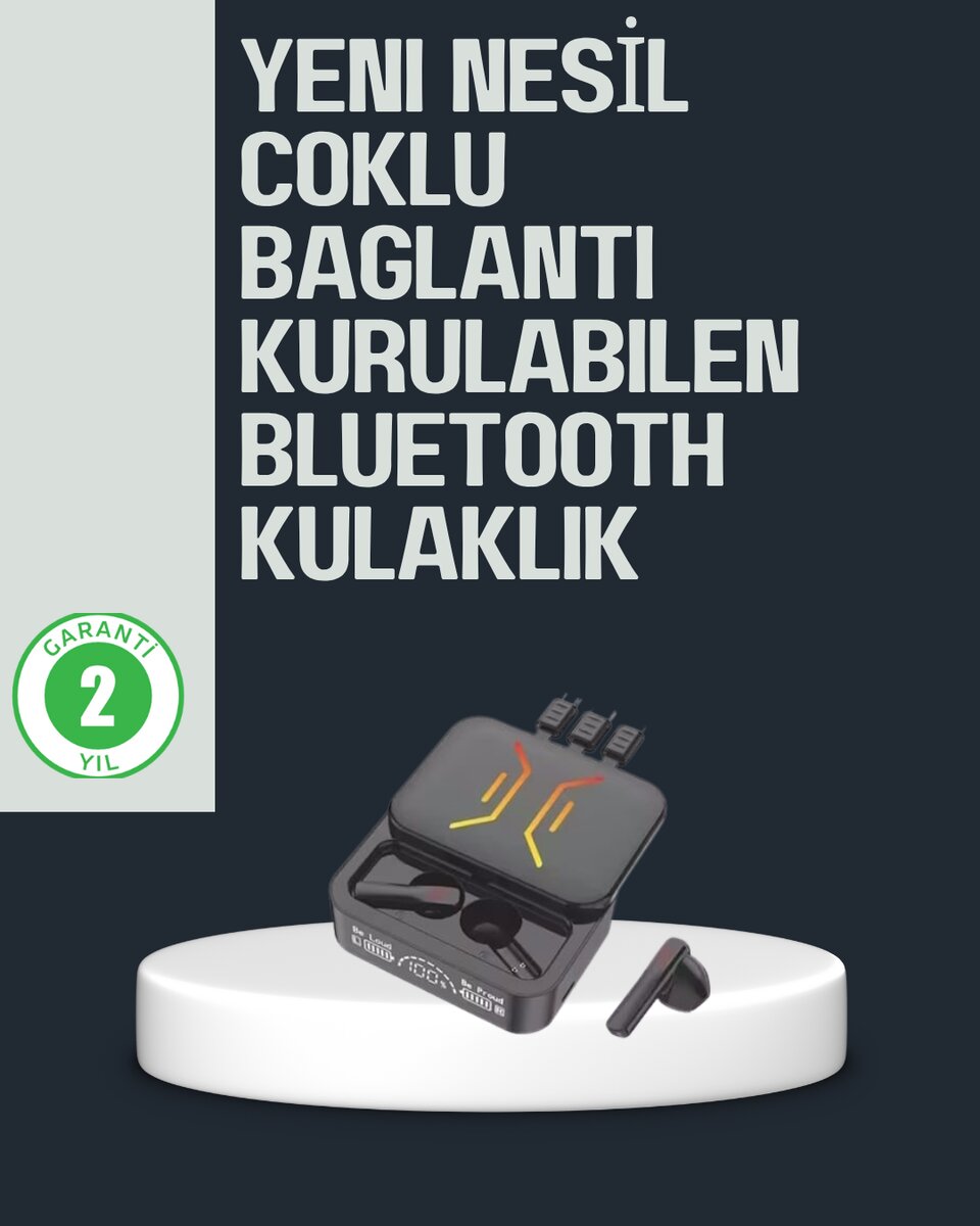 Kablosuz Bluetooth 5.0 Kulaklık – 300mAh Şarj Kutusu Kablosuz Bluetooth 5.0 Kulaklık – 300mAh Şarj Kutusu