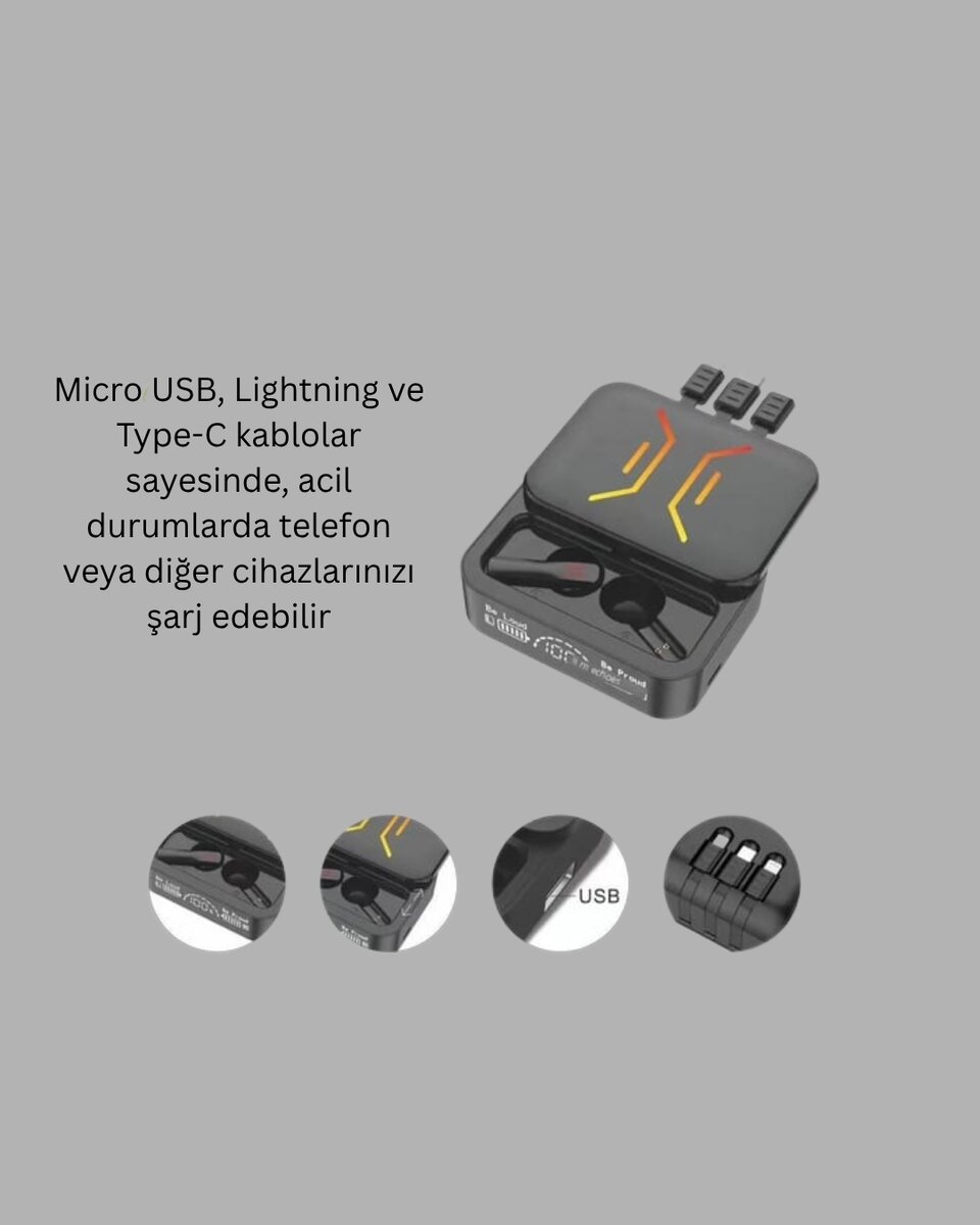 Kablosuz Bluetooth 5.0 Kulaklık – 300mAh Şarj Kutusu Kablosuz Bluetooth 5.0 Kulaklık – 300mAh Şarj Kutusu