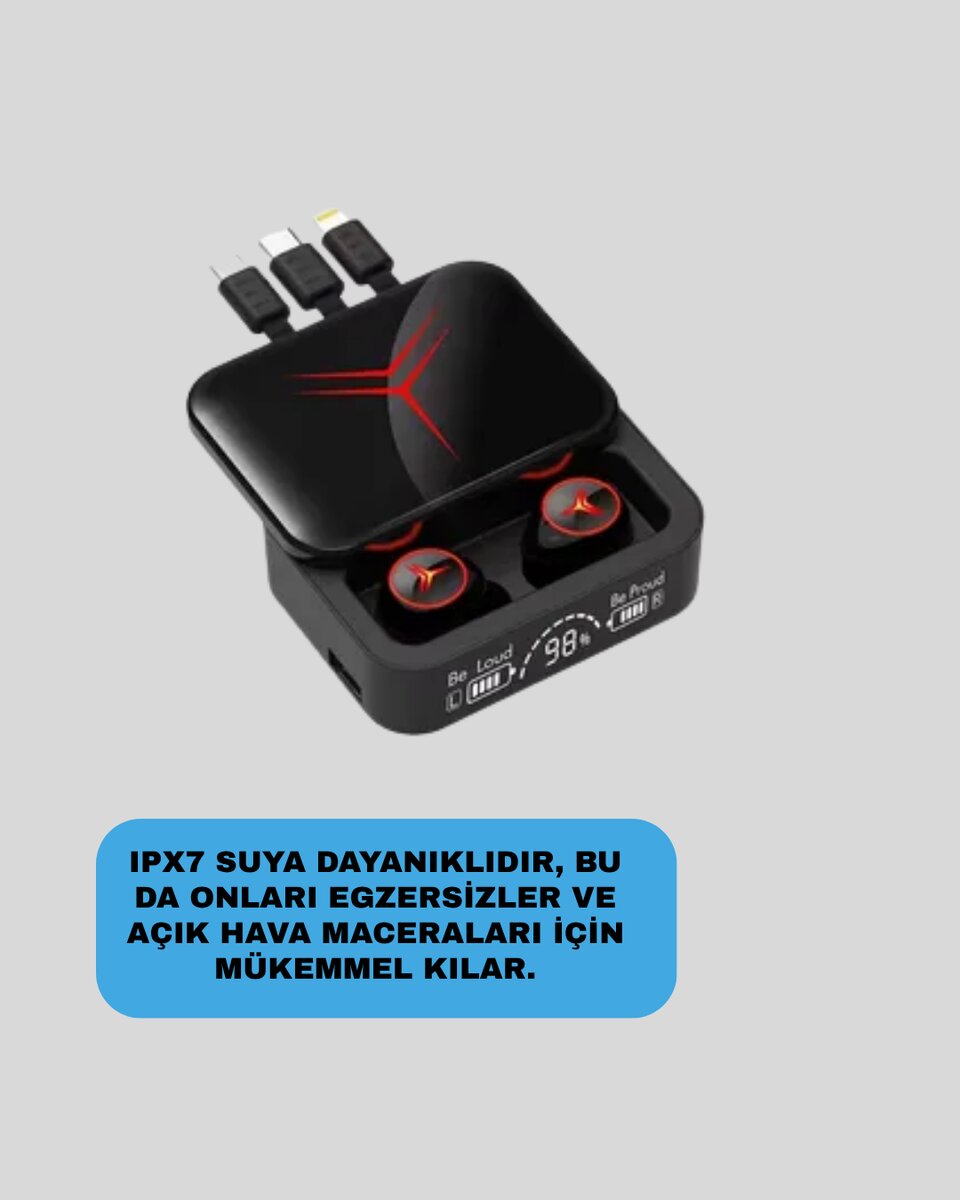 Şarj Kutulu Bluetooth 5.3 Kulaklık – Hızlı Eşleşme ve Net Görüşme Kalitesi Şarj Kutulu Bluetooth 5.3 Kulaklık – Hızlı Eşleşme ve Net Görüşme Kalitesi