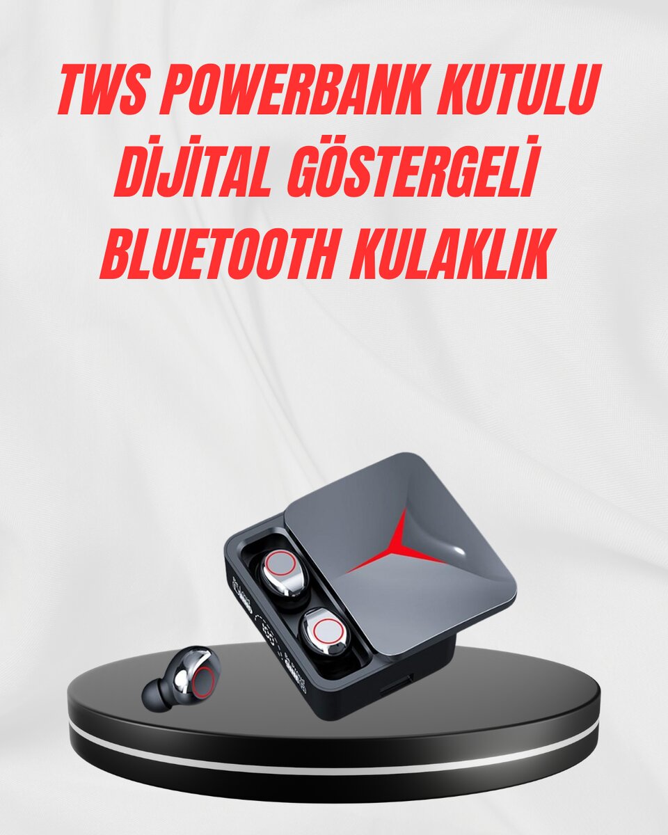 Şarj Kutulu Bluetooth 5.3 Kulaklık – Hızlı Eşleşme ve Net Görüşme Kalitesi Şarj Kutulu Bluetooth 5.3 Kulaklık – Hızlı Eşleşme ve Net Görüşme Kalitesi