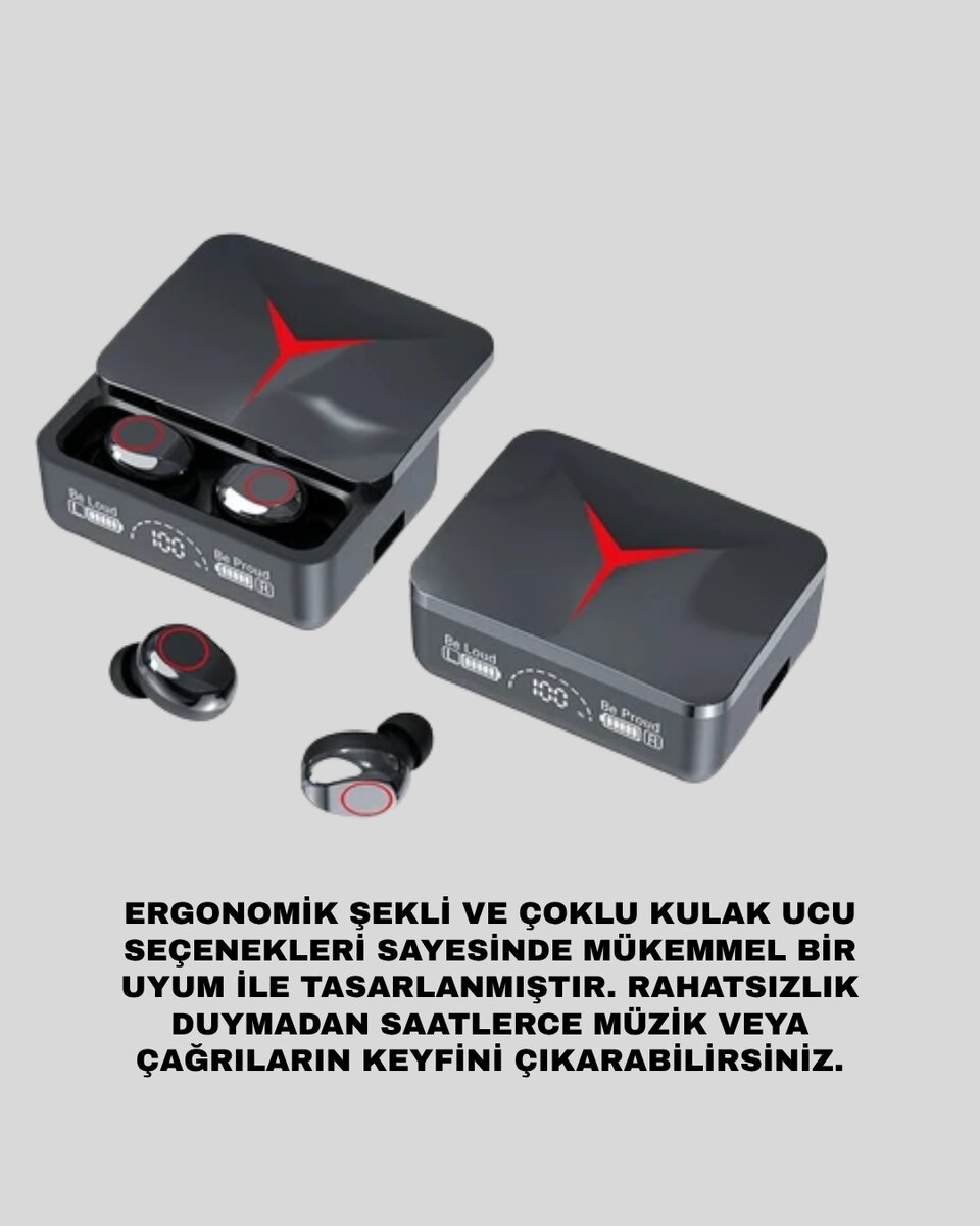 Şarj Kutulu Bluetooth 5.3 Kulaklık – Hızlı Eşleşme ve Net Görüşme Kalitesi Şarj Kutulu Bluetooth 5.3 Kulaklık – Hızlı Eşleşme ve Net Görüşme Kalitesi