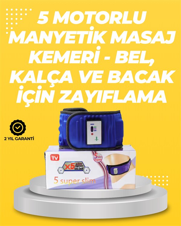Yoğurma, Titreşim ve Manyetik Masaj Özellikli Zayıflama Aleti – 750g Hafif Tasarım