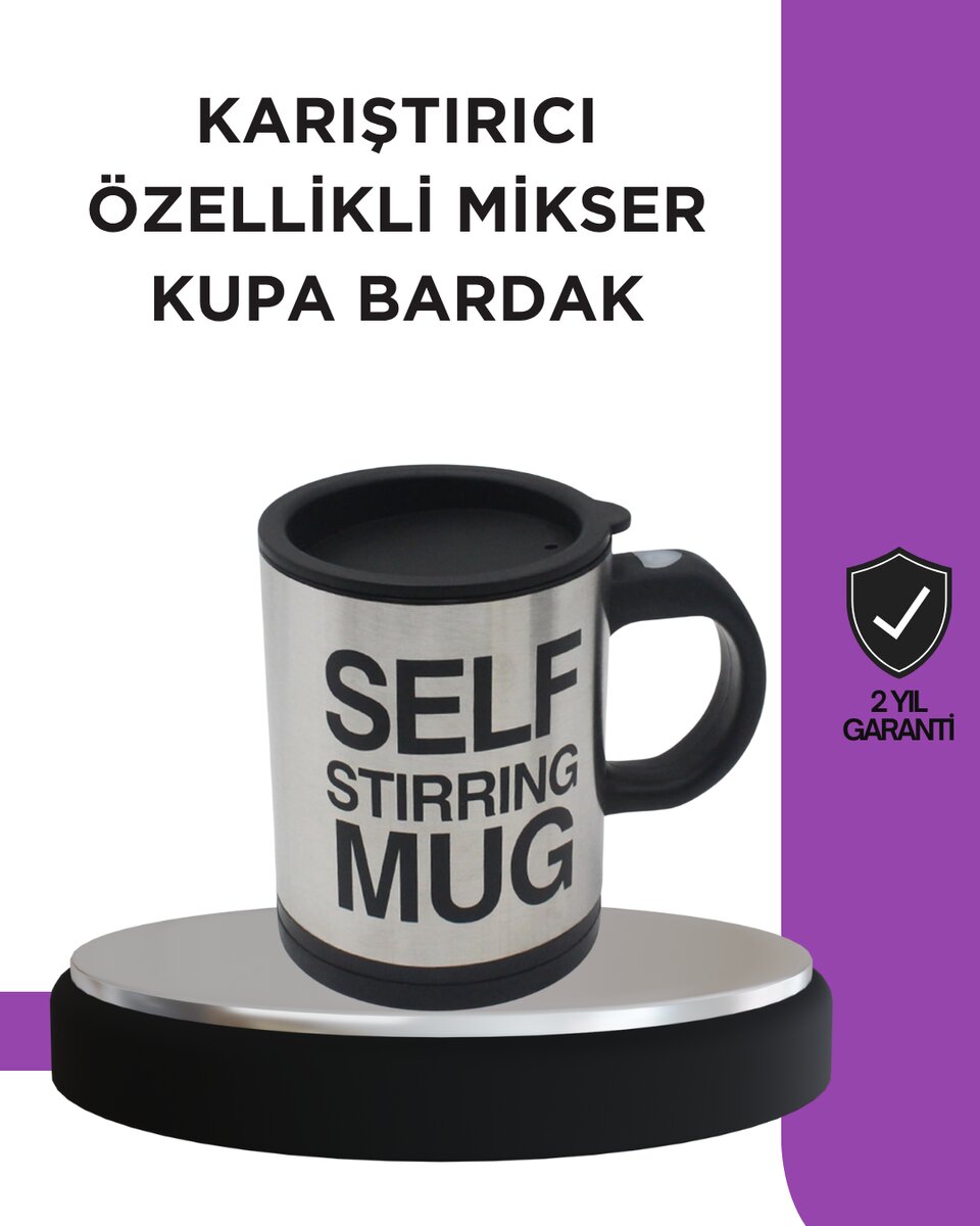Toz İçecekler İçin Hızlı Karıştırma Özellikli Termos Kupa Toz İçecekler İçin Hızlı Karıştırma Özellikli Termos Kupa