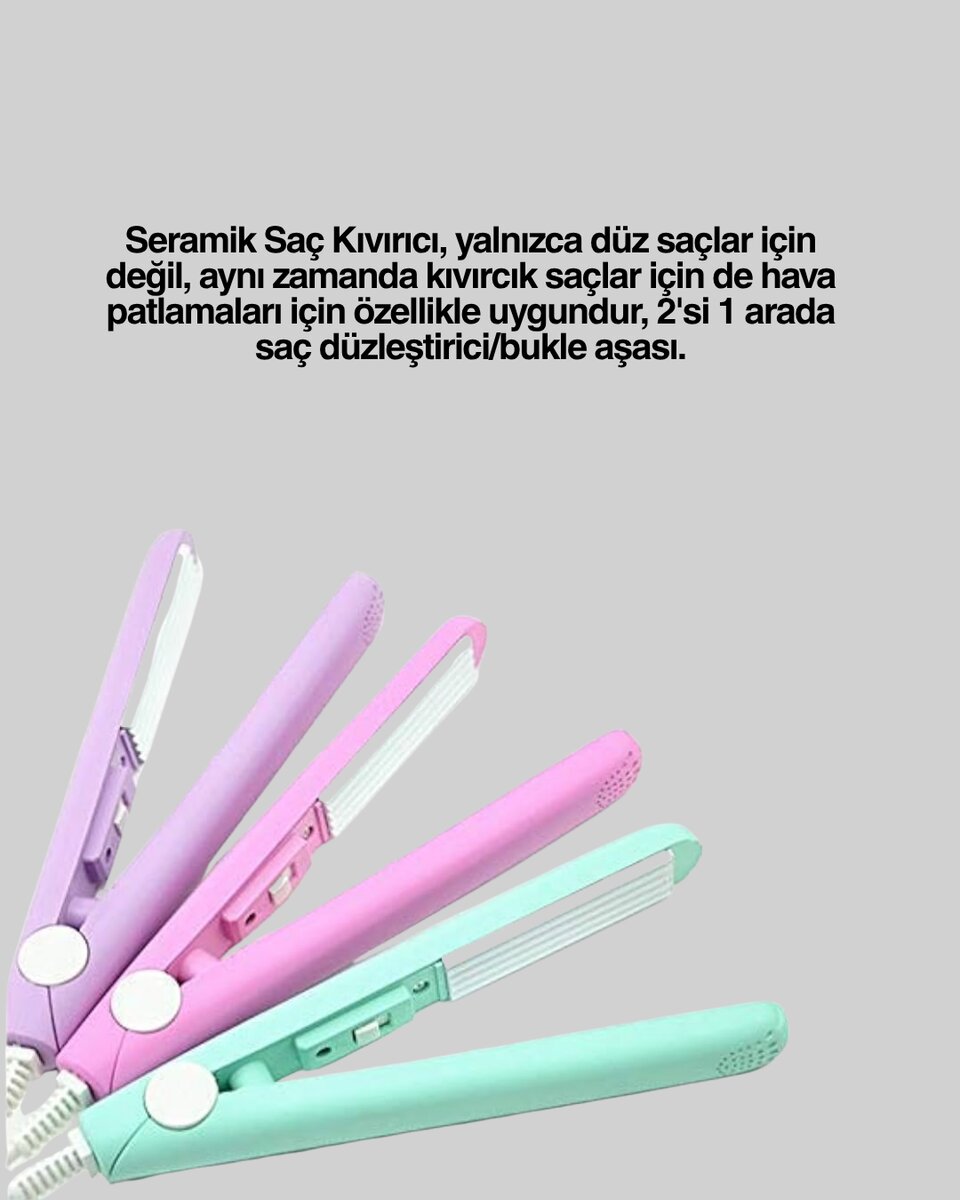 Otomatik Güç Ayarlı, Yaylı Sistemli Kısa Saç Kıvırıcı – Çekmeden ve Kırmadan Şekillendirme Otomatik Güç Ayarlı, Yaylı Sistemli Kısa Saç Kıvırıcı – Çekmeden ve Kırmadan Şekillendirme