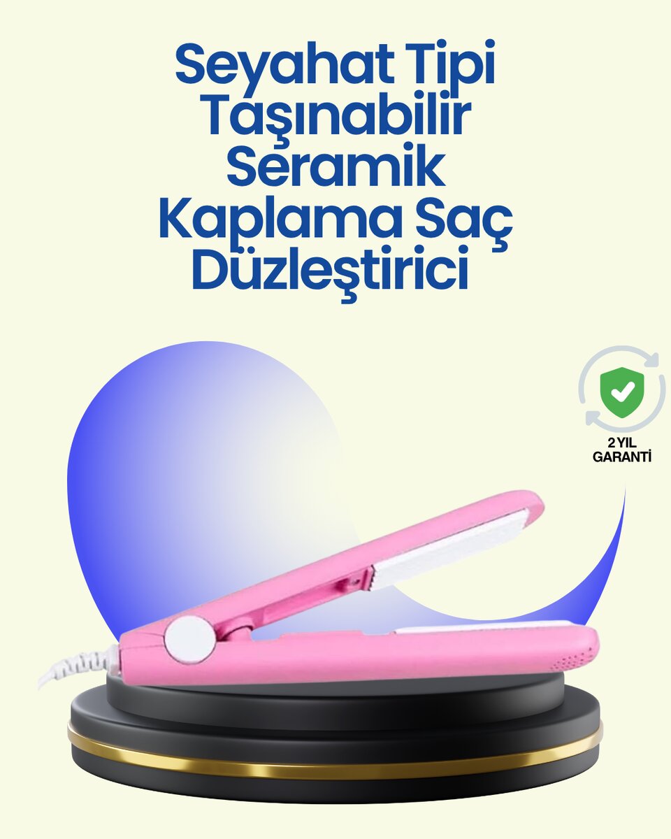 Hafif ve Taşınabilir Seramik Kısa Saç Maşası – Seyahate Uygun Ergonomik ve Güvenli Tasarım Hafif ve Taşınabilir Seramik Kısa Saç Maşası – Seyahate Uygun Ergonomik ve Güvenli Tasarım