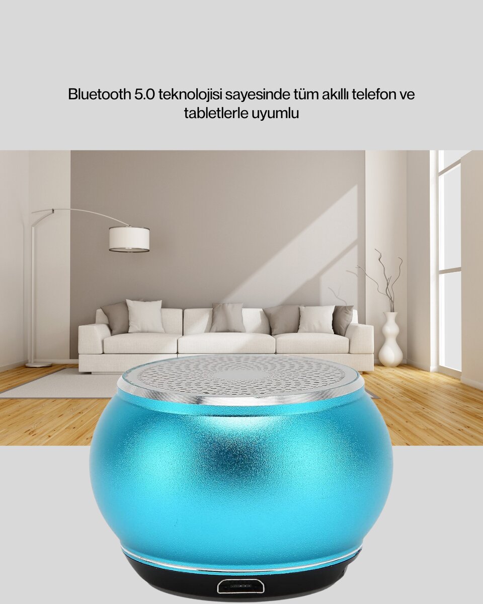 Kablosuz Bluetooth 5.0 Hoparlör | Kompakt ve Güçlü Ses Kablosuz Bluetooth 5.0 Hoparlör | Kompakt ve Güçlü Ses