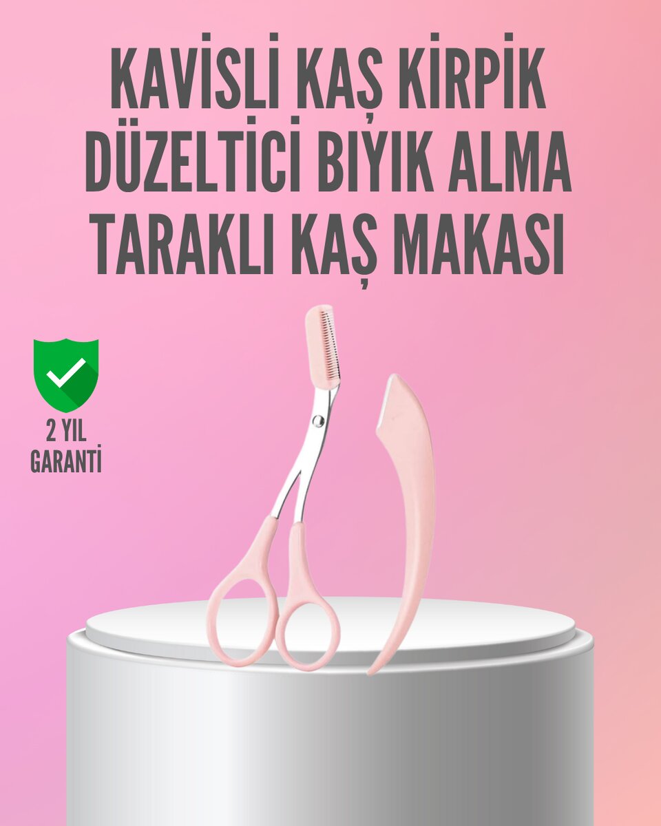 Kaş ve Kirpik Şekillendirme İçin Yüz Bakım Makası Kaş ve Kirpik Şekillendirme İçin Yüz Bakım Makası