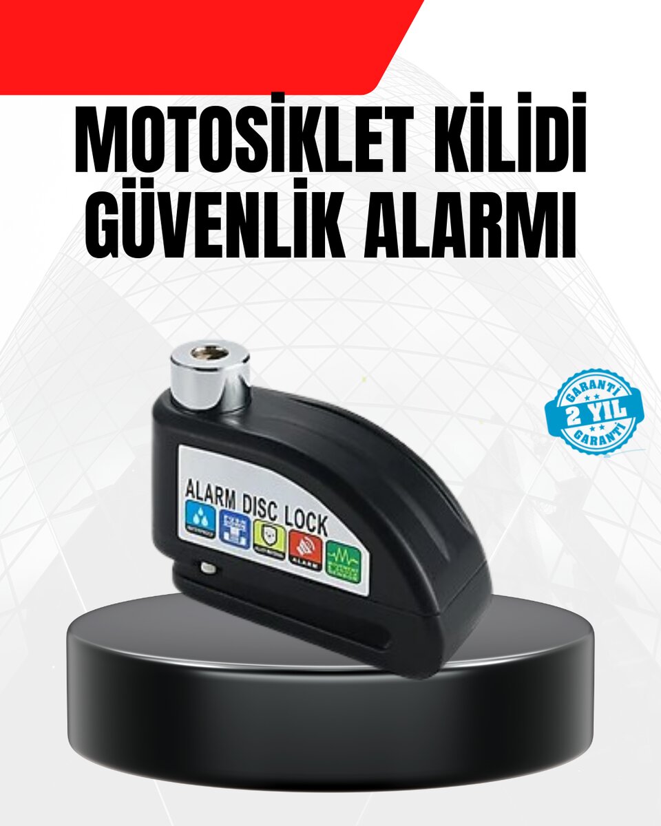 Alarm Disk Fren Kilidi Paslanmaz Çelik Motosiklet Scooter Bisiklet Alarm Disk Fren Kilidi Paslanmaz Çelik Motosiklet Scooter Bisiklet