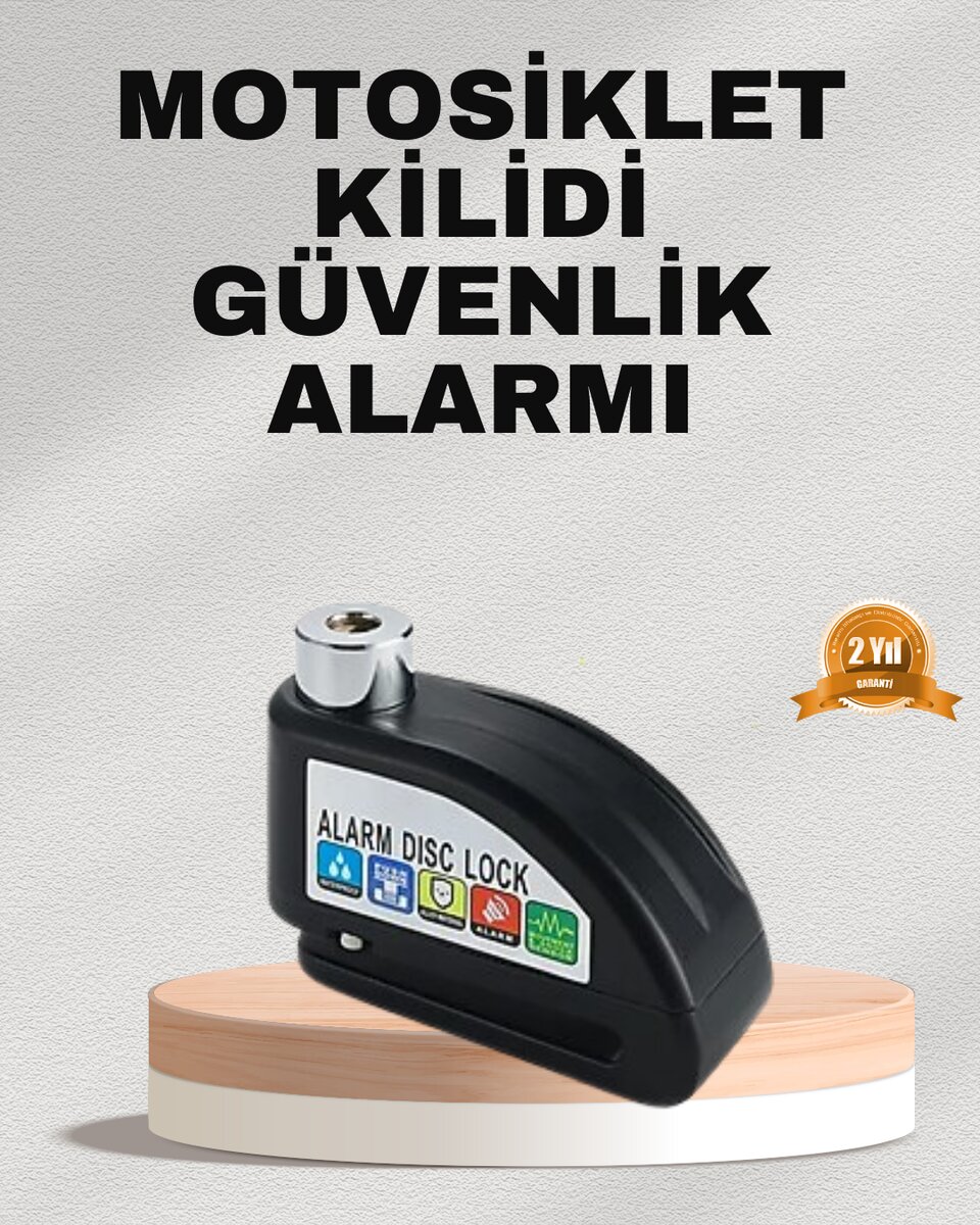 Ekonomik Alarm Disk Kilidi Motosiklet Scooter Bisiklet Güvenlik Ekonomik Alarm Disk Kilidi Motosiklet Scooter Bisiklet Güvenlik