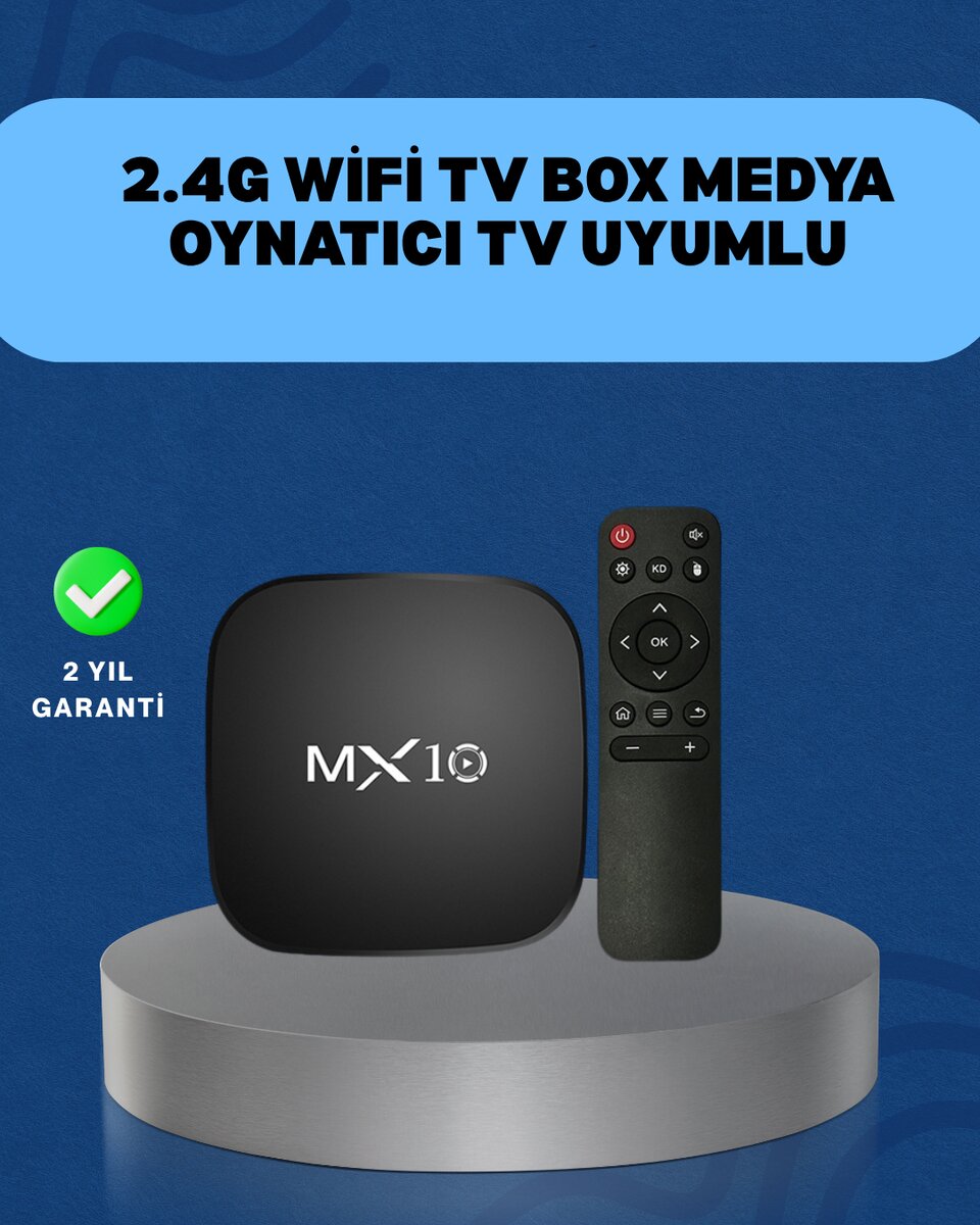 4K Medya Kutusu HDMI-USB Bağlantılı Android TV Çözümü 4K Medya Kutusu HDMI-USB Bağlantılı Android TV Çözümü