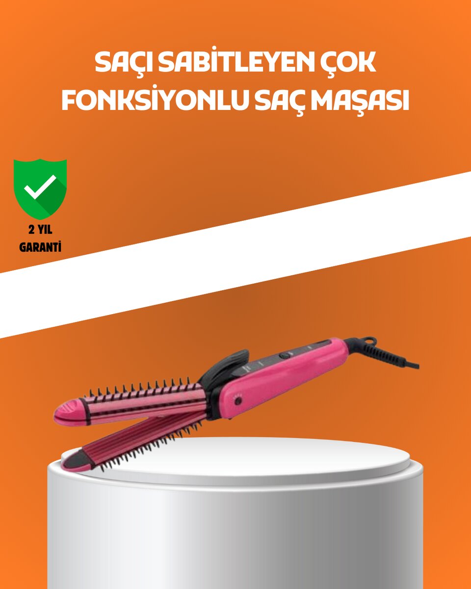 Hızlı Isınan Saç Maşası ve Düzleştirici | Çift Fonksiyonlu Hızlı Isınan Saç Maşası ve Düzleştirici | Çift Fonksiyonlu