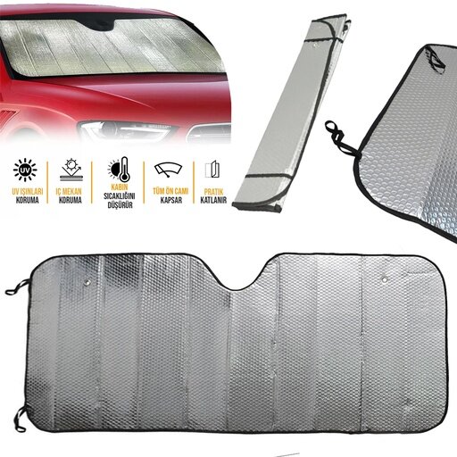 Araç Ön Cam Güneşlik UV ve Isı Koruma Katlanabilir Toyota Corolla Skoda Superb Dacia Duster Ford Focus Araç Ön Cam Güneşlik UV ve Isı Koruma Katlanabilir Toyota Corolla Skoda Superb Dacia Duster Ford Focus