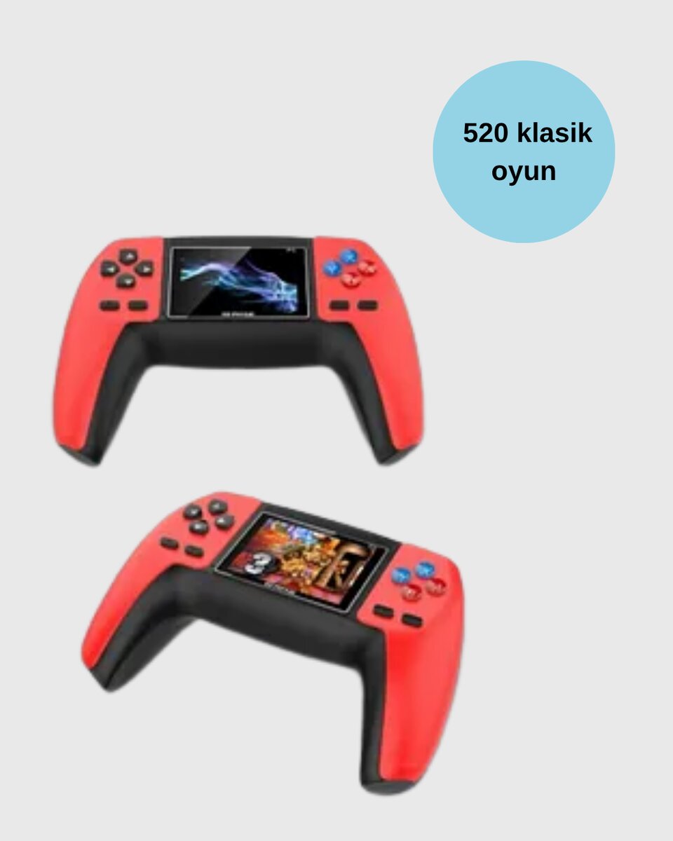 Nostaljik Mini GamePad | 520 Hazır Oyun, Tak ve Oyna Nostaljik Mini GamePad | 520 Hazır Oyun, Tak ve Oyna