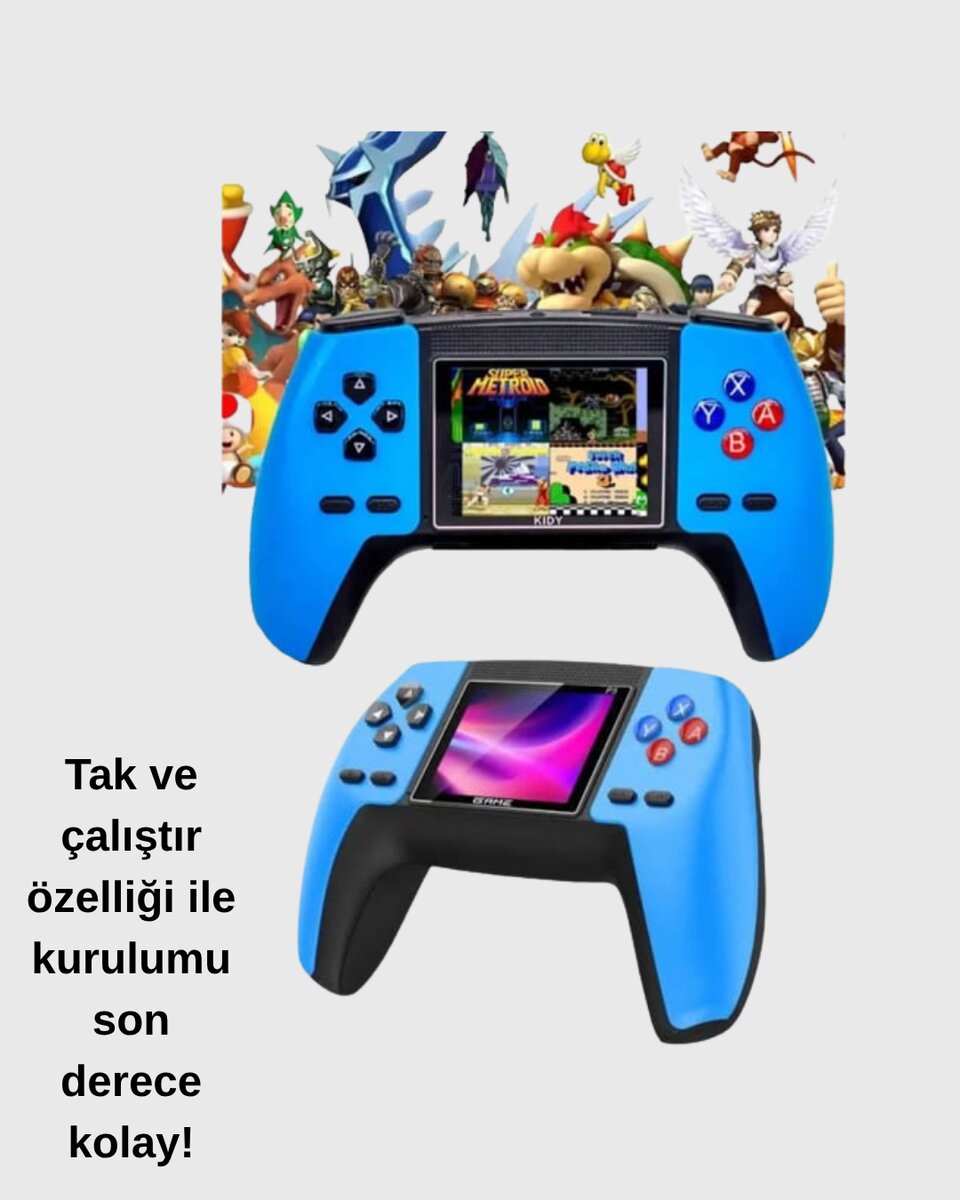 Nostaljik Mini GamePad | 520 Hazır Oyun, Tak ve Oyna Nostaljik Mini GamePad | 520 Hazır Oyun, Tak ve Oyna