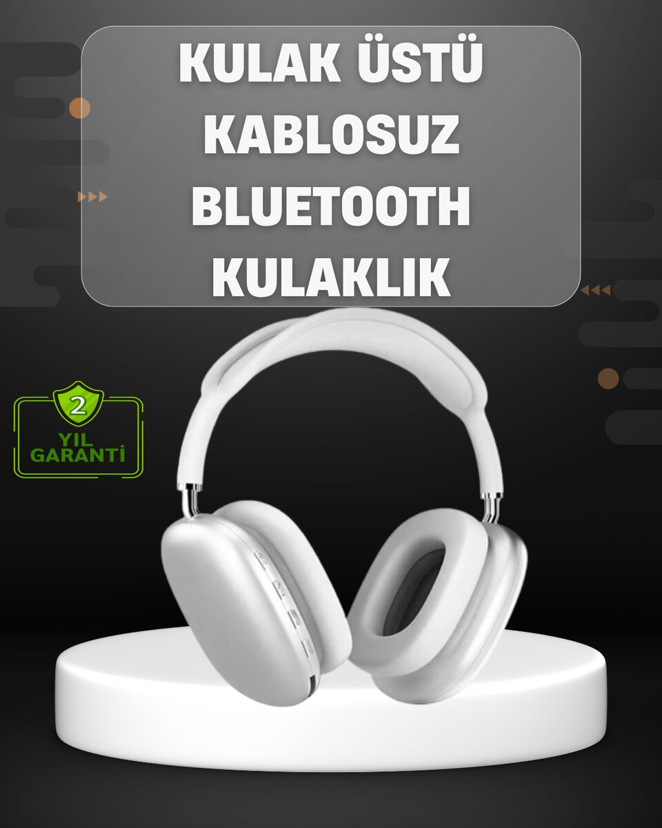Katlanabilir Bluetooth V5.0 Kablosuz Kulaklık | 400 mAh, Gürültü Azaltma Katlanabilir Bluetooth V5.0 Kablosuz Kulaklık | 400 mAh, Gürültü Azaltma