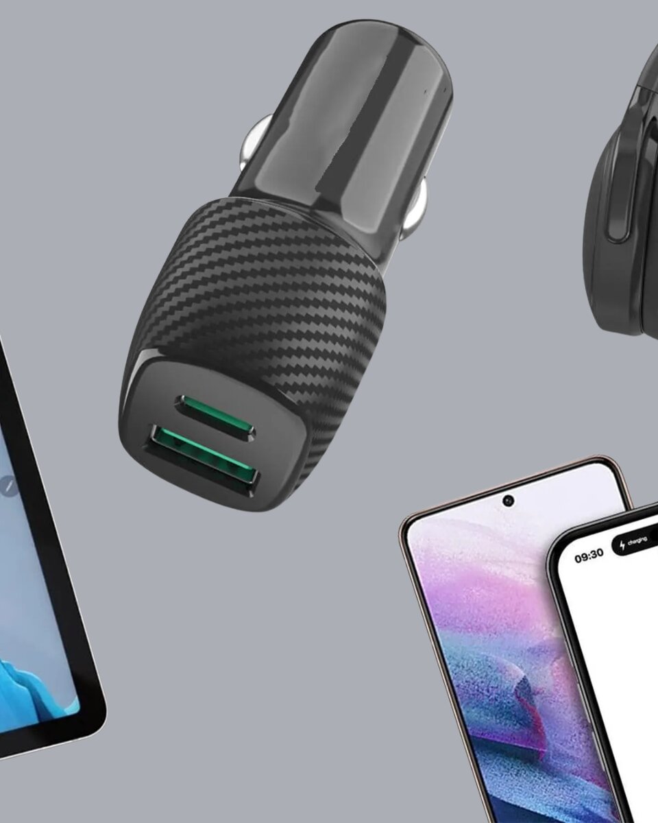 3A Güç Kapasiteli USB & Type-C Çakmaklık Şarj Adaptörü 3A Güç Kapasiteli USB & Type-C Çakmaklık Şarj Adaptörü