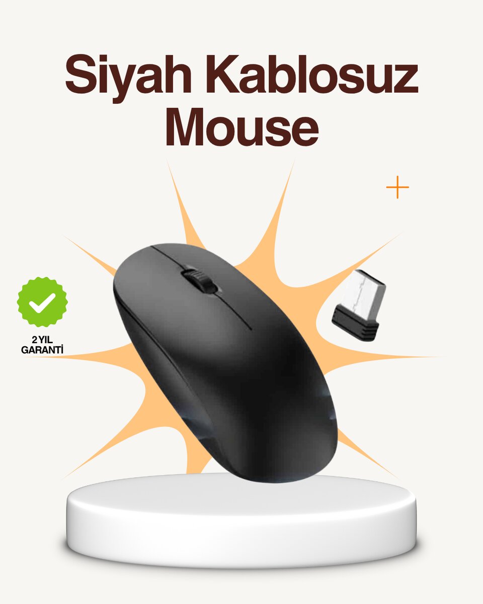 Kablosuz Sessiz Mouse – Ayarlanabilir DPI ve USB Bağlantılı Kablosuz Sessiz Mouse – Ayarlanabilir DPI ve USB Bağlantılı