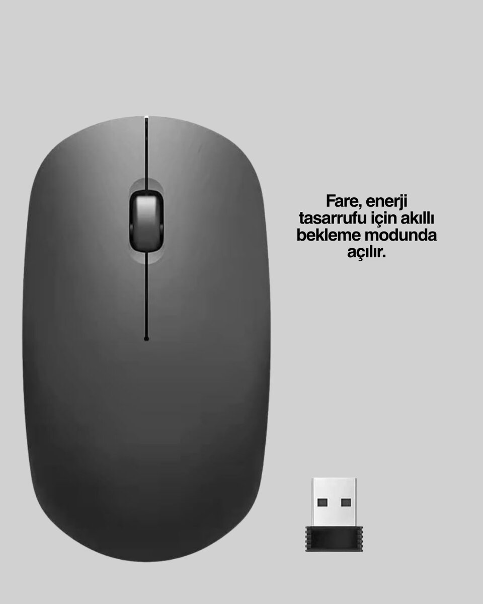 Optik Sensörlü Sessiz Fare – Geniş Uyumluluk ve Ergonomik Yapı Optik Sensörlü Sessiz Fare – Geniş Uyumluluk ve Ergonomik Yapı
