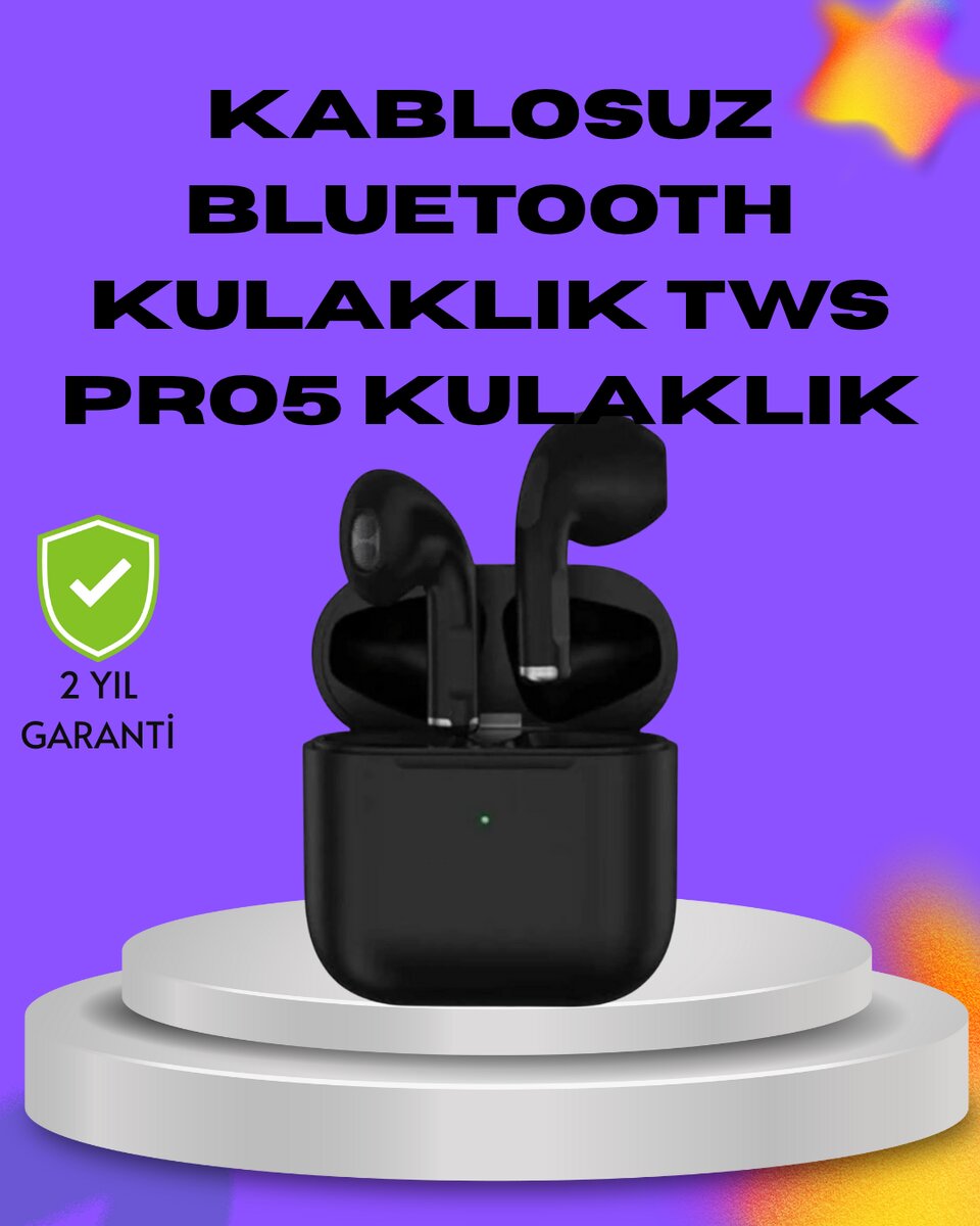 TWS Pro 5 – 3D HD Ses Kalitesi ve Gelişmiş Ses Yalıtımı TWS Pro 5 – 3D HD Ses Kalitesi ve Gelişmiş Ses Yalıtımı