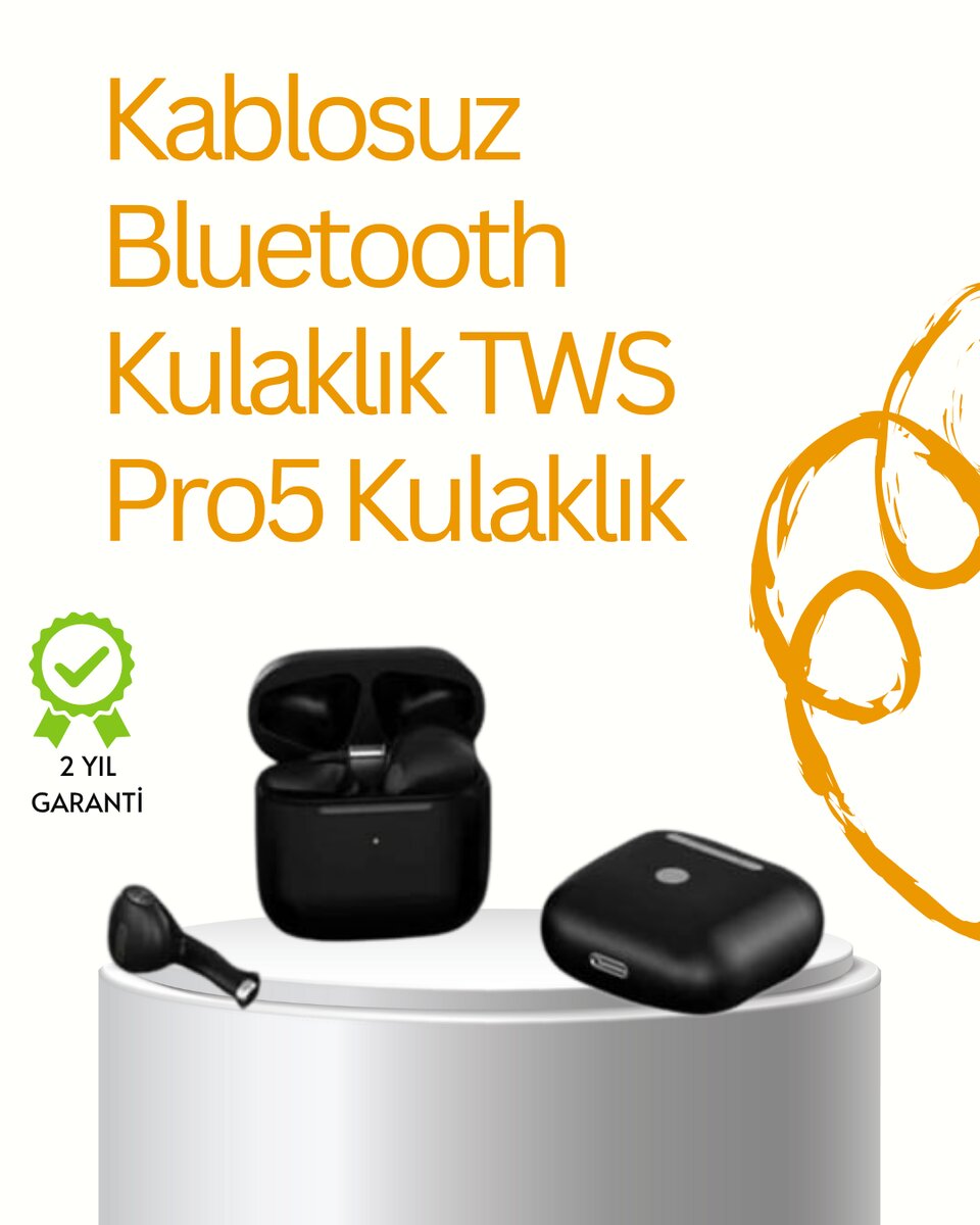 TWS Pro 5 Bluetooth Kulaklık – Gelişmiş Ses Teknolojisi ve Uzun Batarya Ömrü TWS Pro 5 Bluetooth Kulaklık – Gelişmiş Ses Teknolojisi ve Uzun Batarya Ömrü