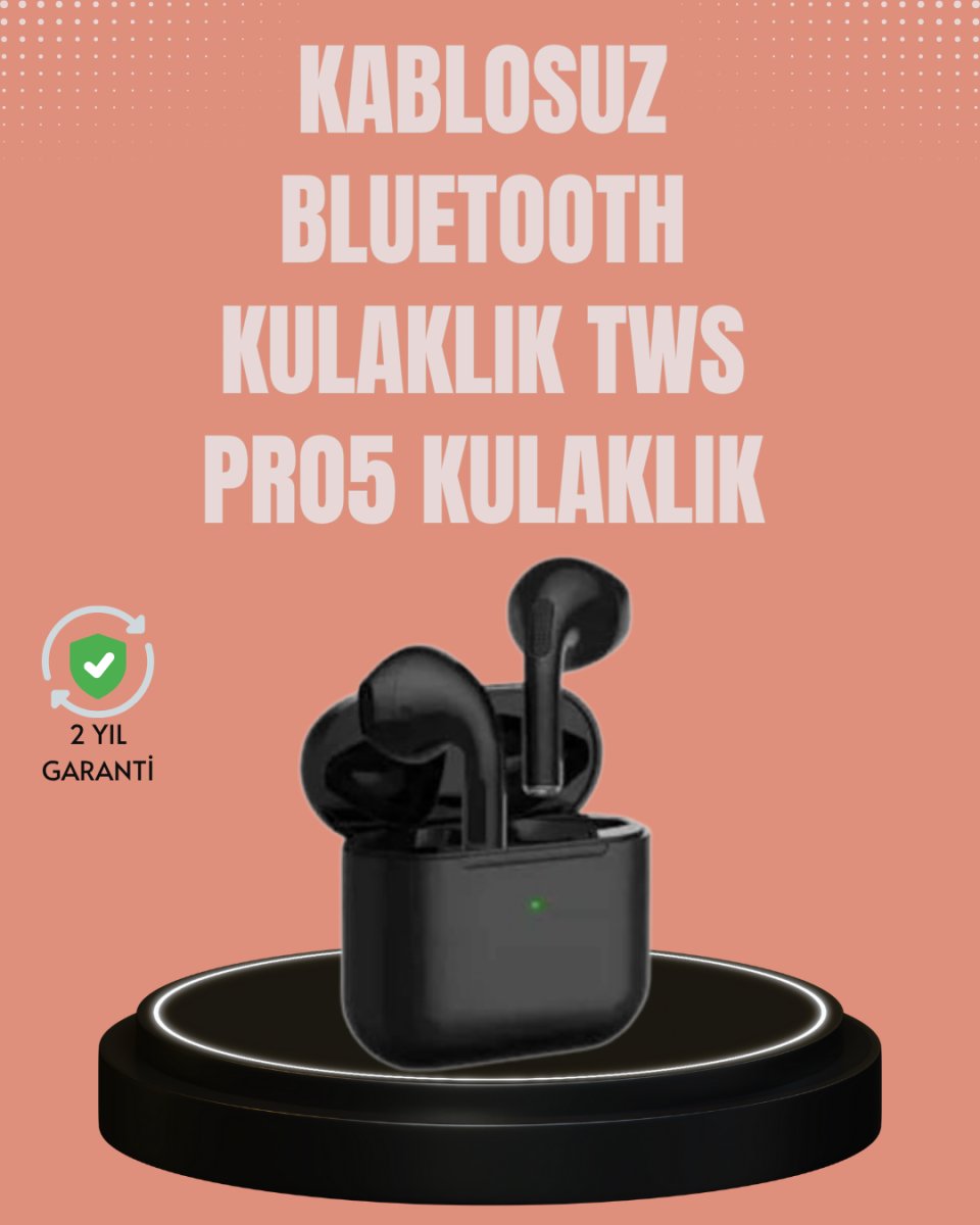 TWS Pro 5 Kulaklık – Uzun Süreli Kullanım İçin Yüksek Batarya Performansı TWS Pro 5 Kulaklık – Uzun Süreli Kullanım İçin Yüksek Batarya Performansı