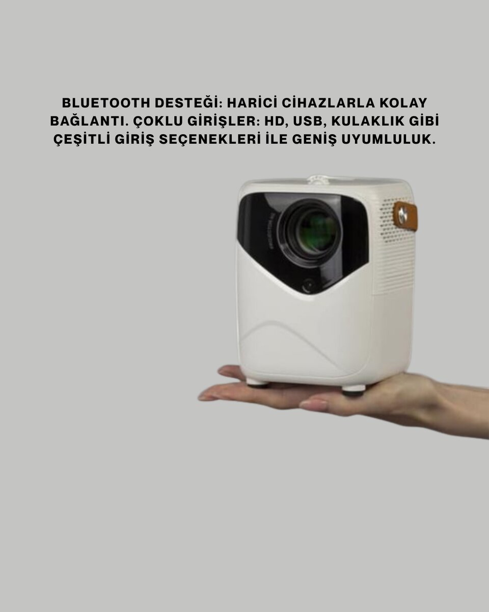 Ultra HD Çözünürlüklü Taşınabilir Projektör – 1920x1080 Piksel Görüntü Kalitesi Ultra HD Çözünürlüklü Taşınabilir Projektör – 1920x1080 Piksel Görüntü Kalitesi