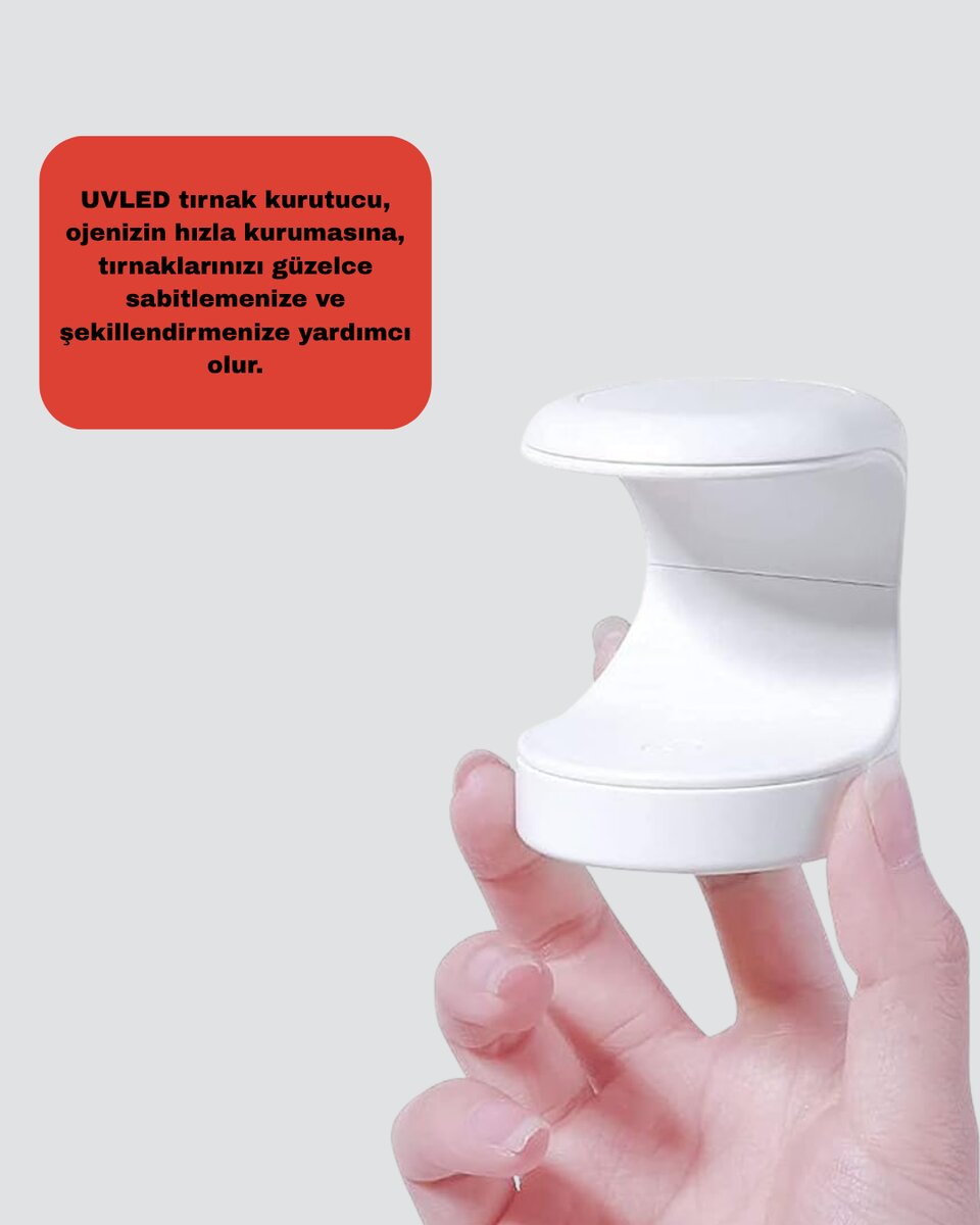 Mini Tırnak Kurutucu – Hızlı Kurutma İçin UVLED Işık Teknolojisi Mini Tırnak Kurutucu – Hızlı Kurutma İçin UVLED Işık Teknolojisi