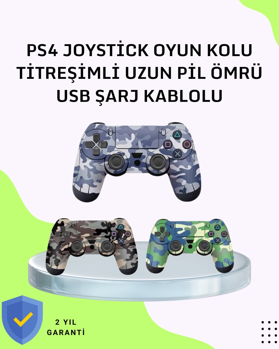 Uzun Pil Ömürlü Oyun Kolu – USB ile Hızlı Şarj Desteği Uzun Pil Ömürlü Oyun Kolu – USB ile Hızlı Şarj Desteği