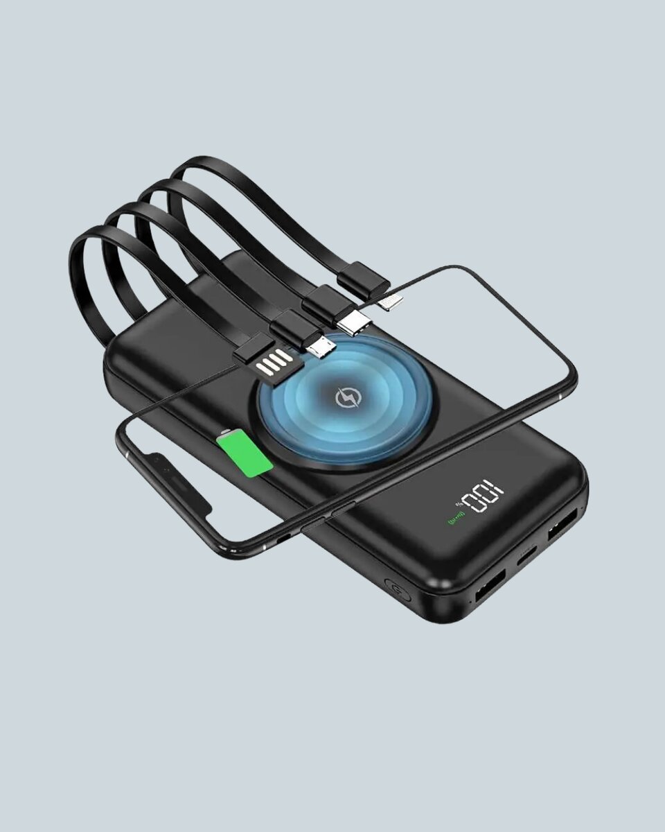 Kompakt Tasarım, Güçlü Performans – 10000mAh Kablosuz Powerbank Kompakt Tasarım, Güçlü Performans – 10000mAh Kablosuz Powerbank