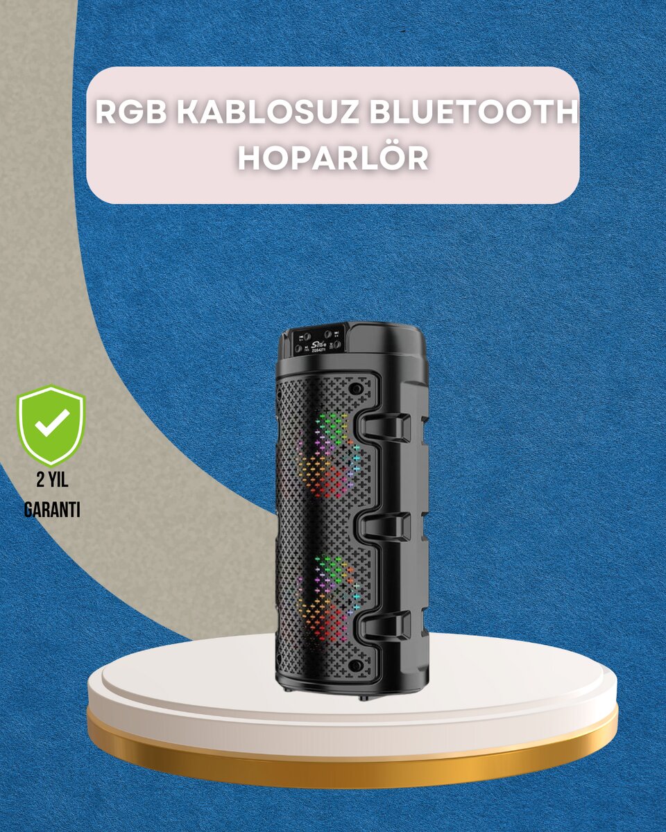 USB, SD Kart ve AUX Girişli Taşınabilir Hoparlör