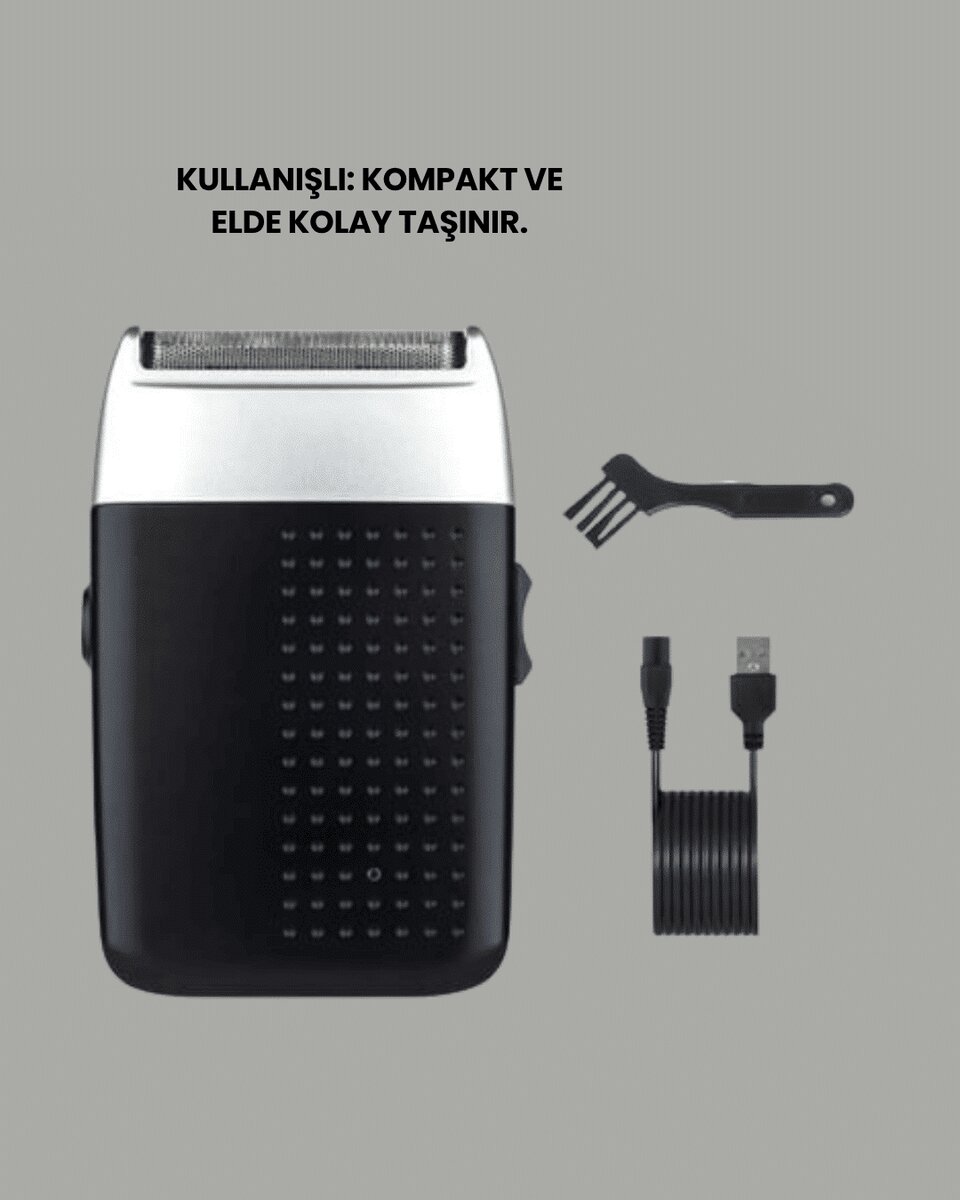 Evde Kişisel Bakımın Yeni Yolu – Kompakt ve Ergonomik Tıraş Makinesi